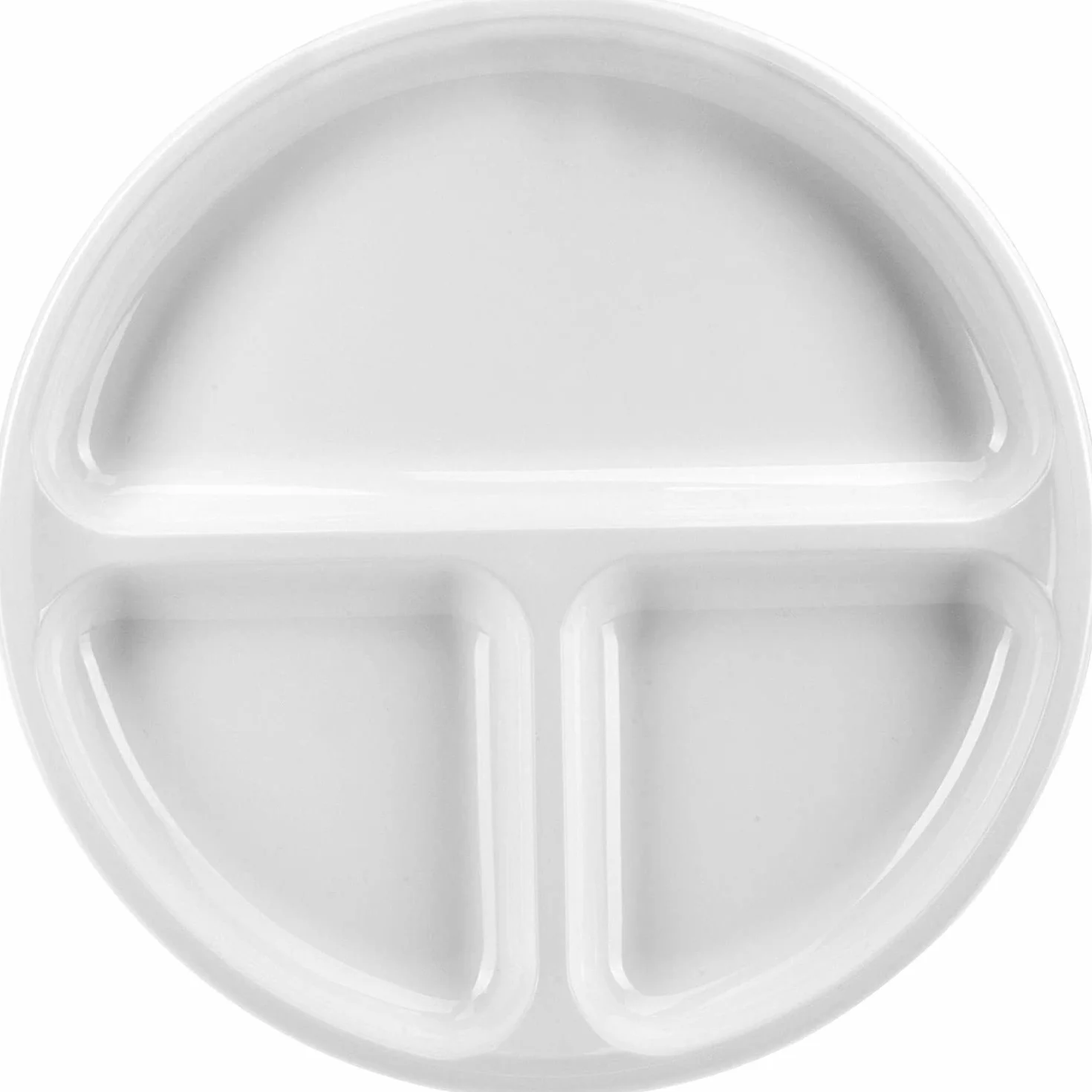 Westmark Talerz obiadowy do mikrofalówki, 3 oddzielne części, ø 25 cm, tworzywo sztuczne, Kolor: biały, 22402270