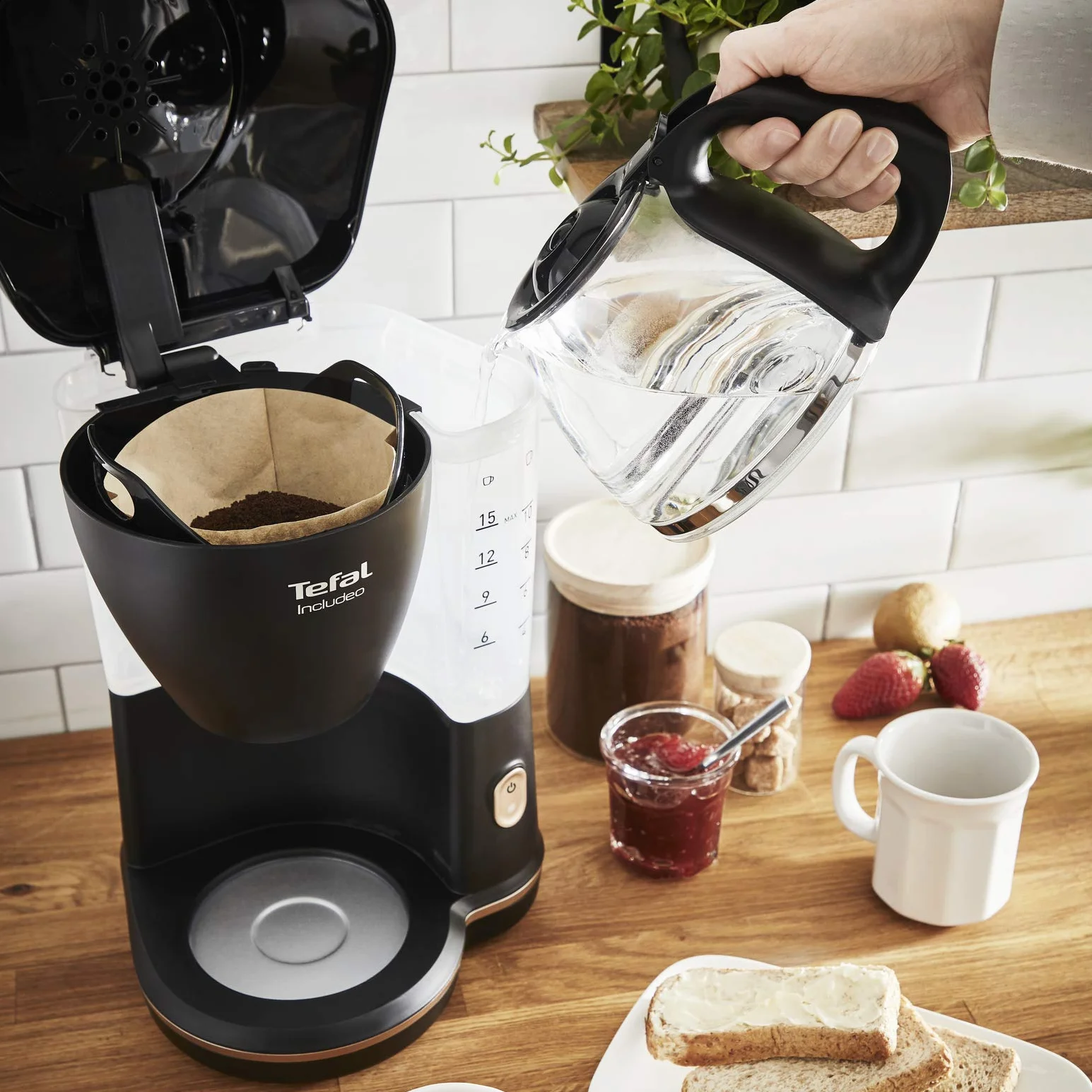Tefal Ekspres do Kawy, Czarny, 1000 W