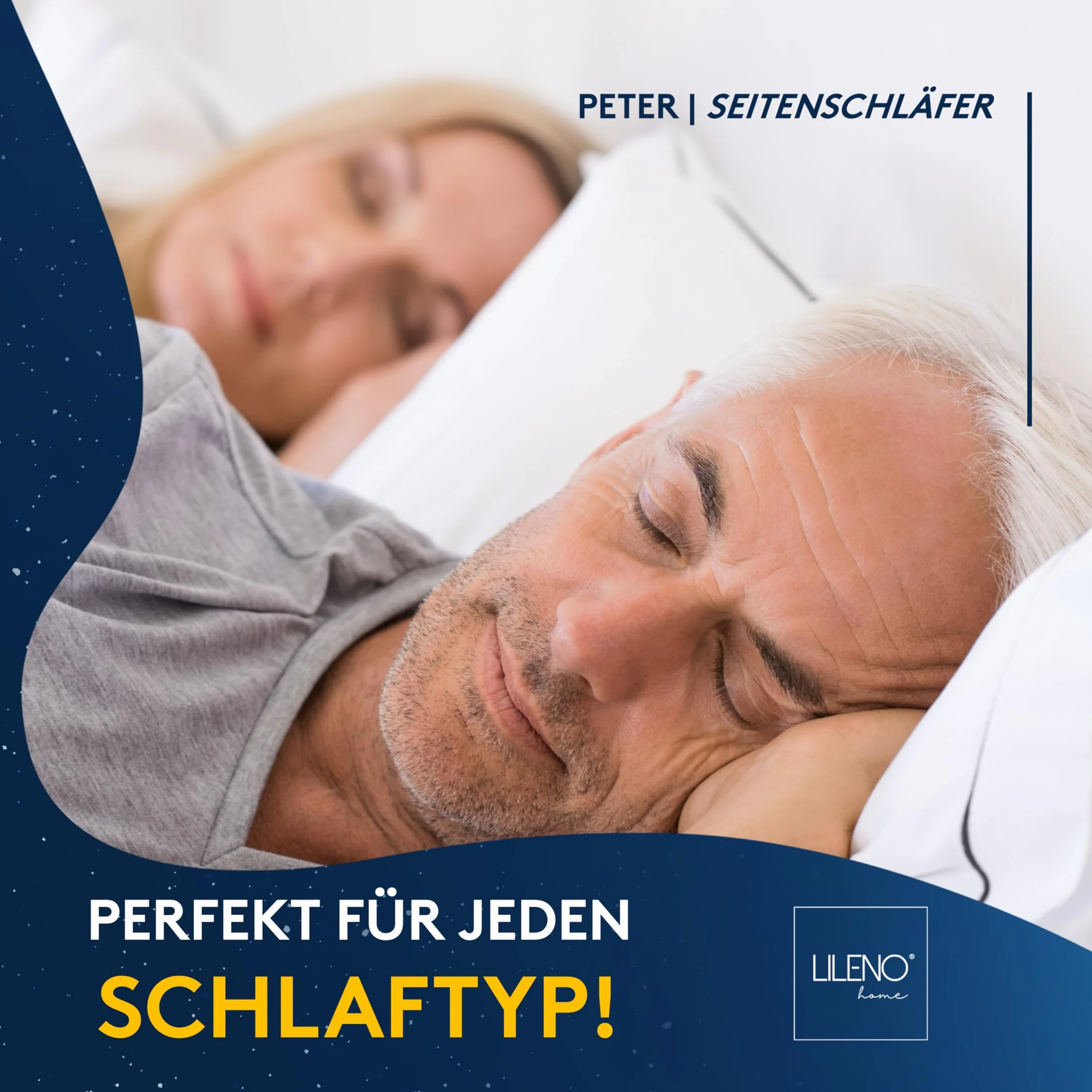 LILENO HOME Poduszka 80x80 Zestaw 2 szt. Antybakteryjna Odporna na Gotowanie 95°C Dla Alergików
