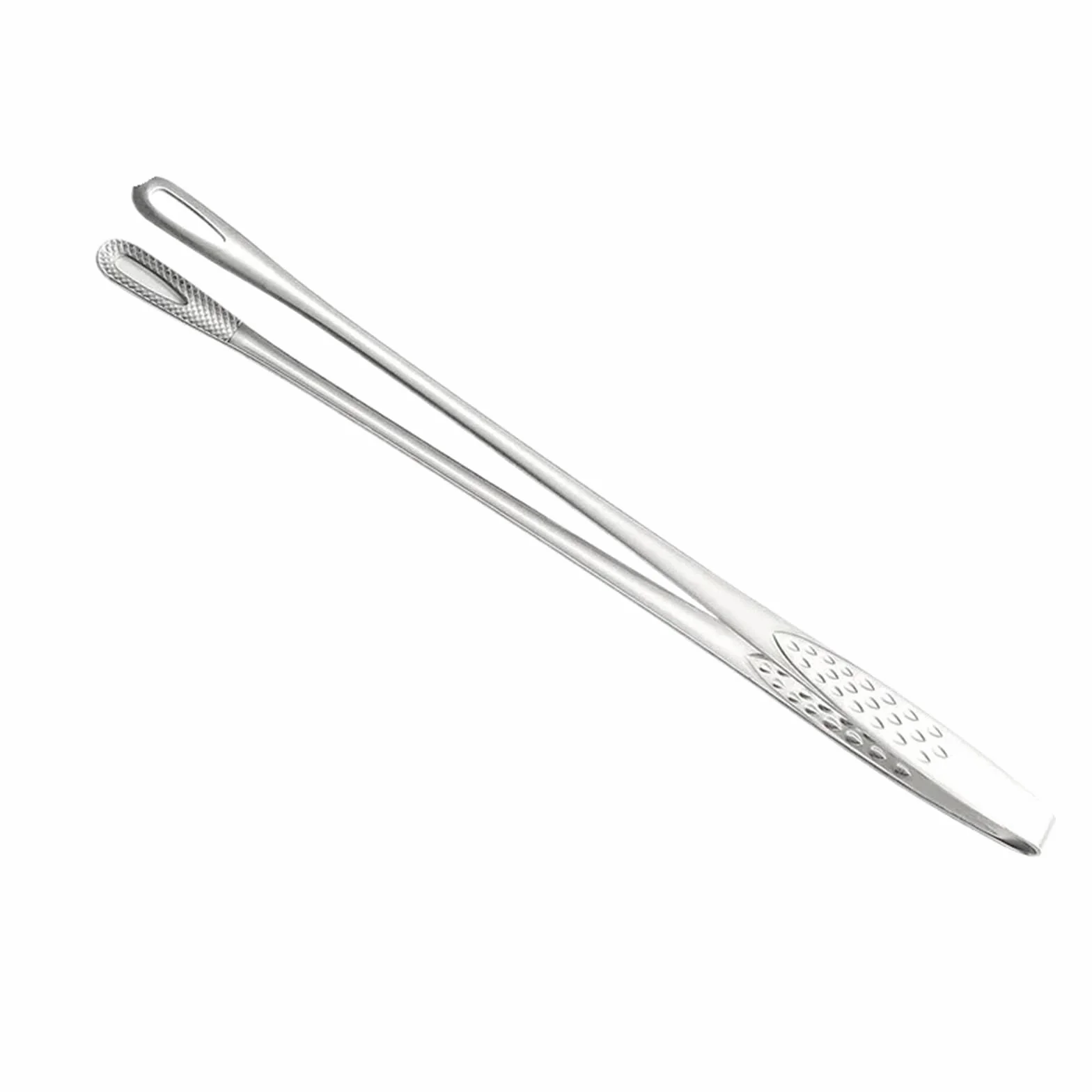 Szczypce do grillowania, Szczypce kuchenne do grilla ze stali nierdzewnej, srebrne, 24cm, 28cm(28cm)
