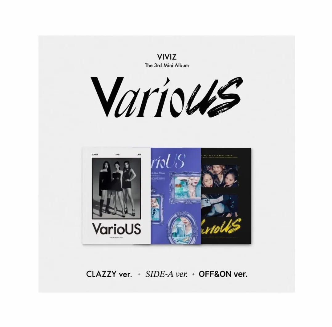 VIVIZ – Różne [fotoksiążka] 3. mini album + składany plakat (zestaw 3 wersji, 3 składane plakaty)