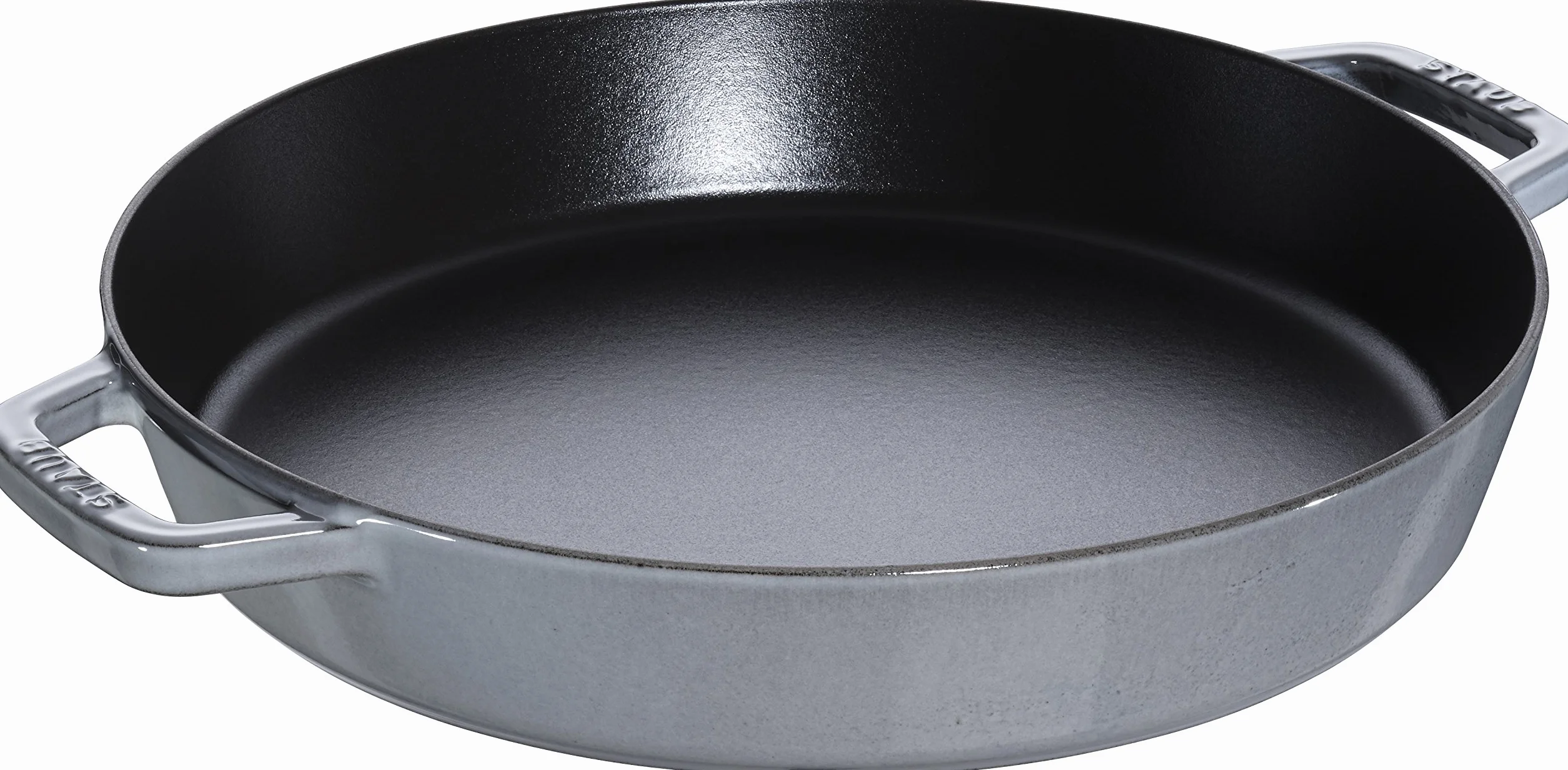 Staub Bratpfanne mit zwei Griffen, Induktionsgeeignet, Graphitgrau, 34 cm, 41.2 x 35.20 x 6 cm, 1 Einheiten