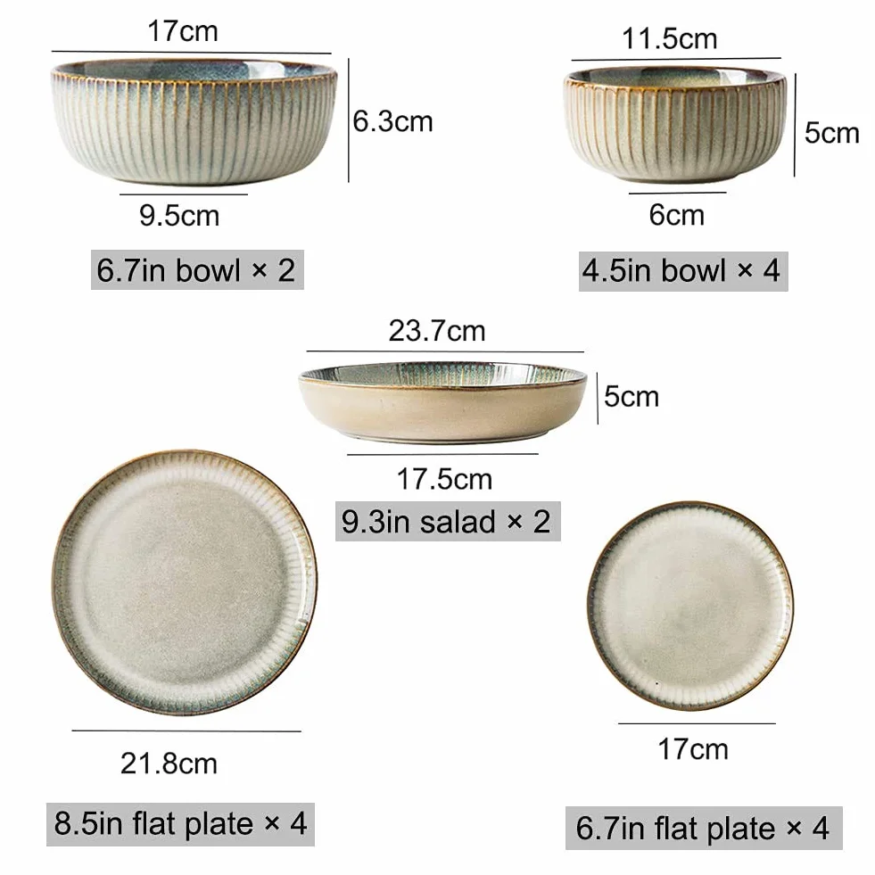 16-częściowe zestawy obiadowe, ceramiczny zestaw obiadowy dla 4 osób, zestaw zastawy stołowej Starry Sky Brown, kompletna kombinacja porcelany
