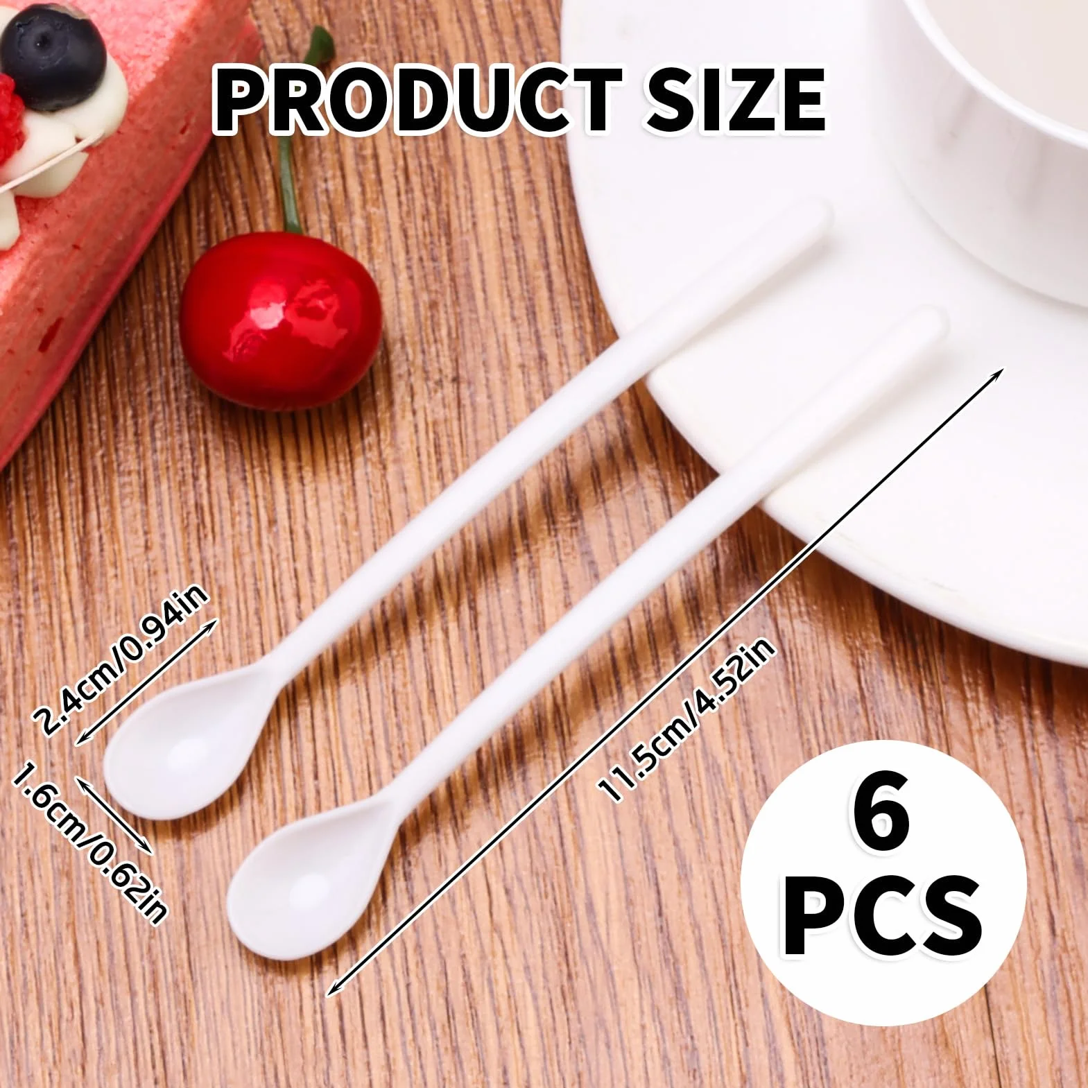 Łyżki do jajek z tworzywa sztucznego 11 cm plastikowe łyżki śniadaniowe długie