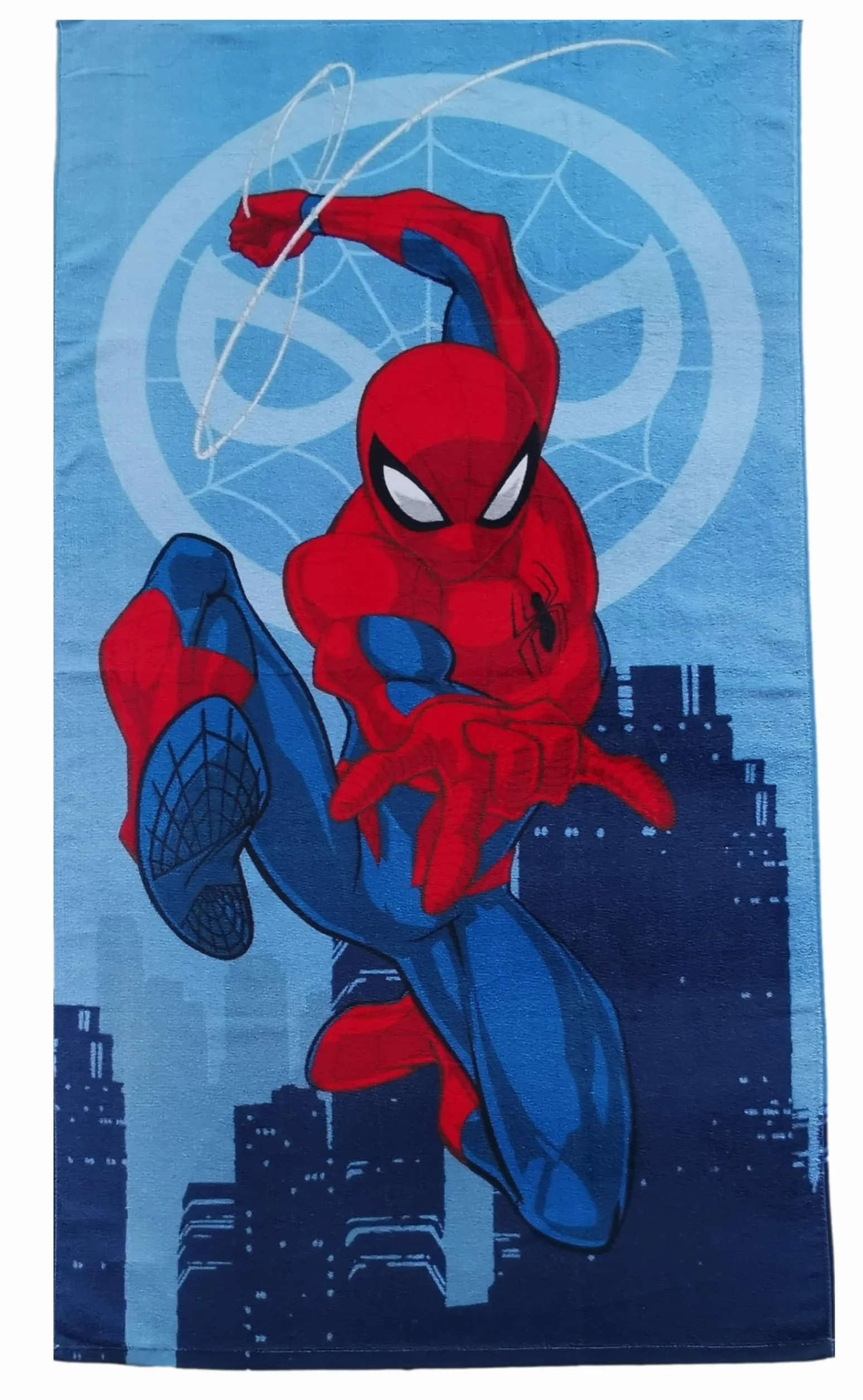 Jerry Fabrics Dziecięcy ręcznik kąpielowy, ręcznik plażowy, ręcznik kąpielowy dla chłopców, 100% bawełna, 70 x 140 cm (Spiderman)