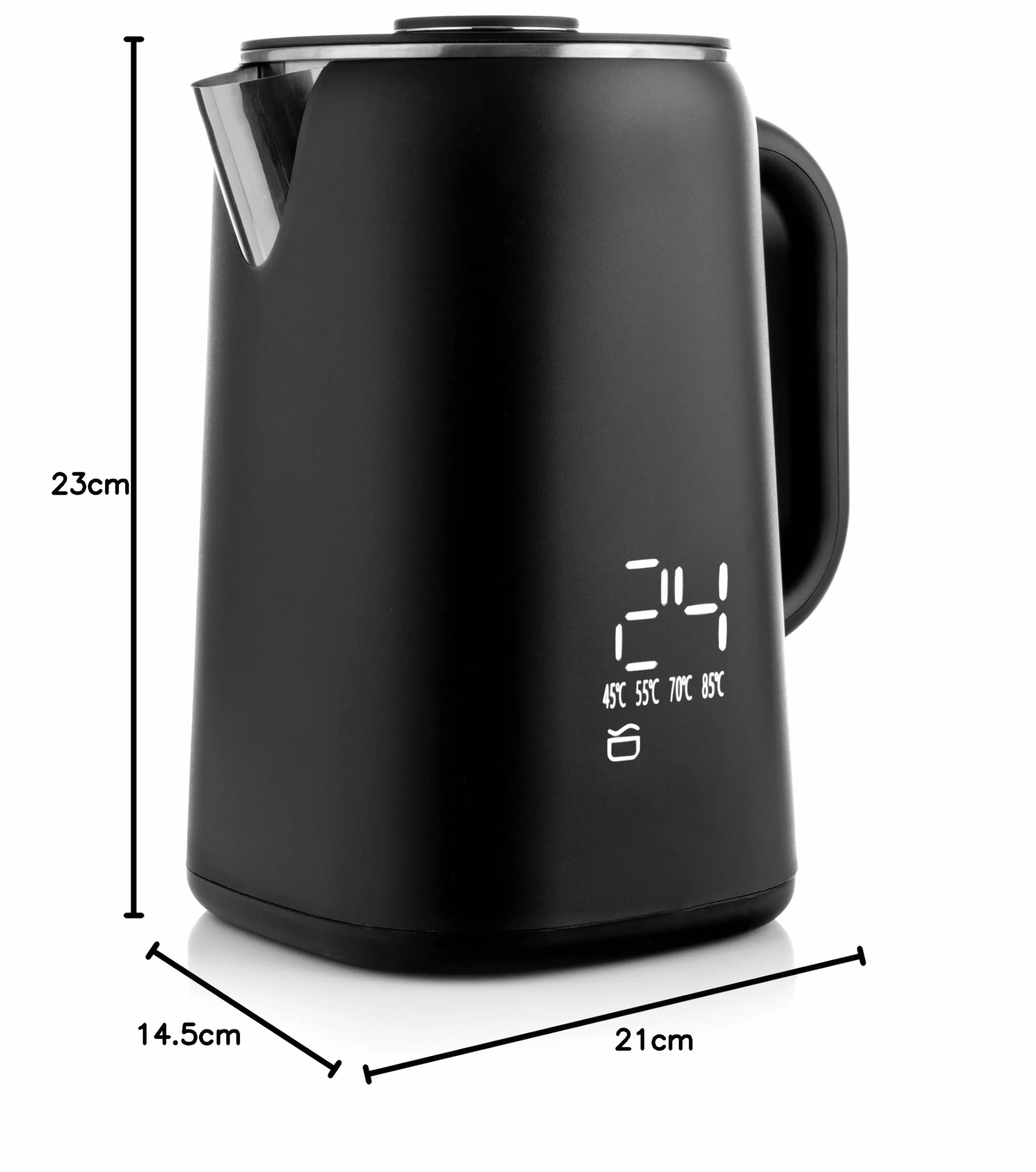 Lehmann Czajnik ze stali nierdzewnej 1,7 l z utrzymaniem temperatury 45-100℃