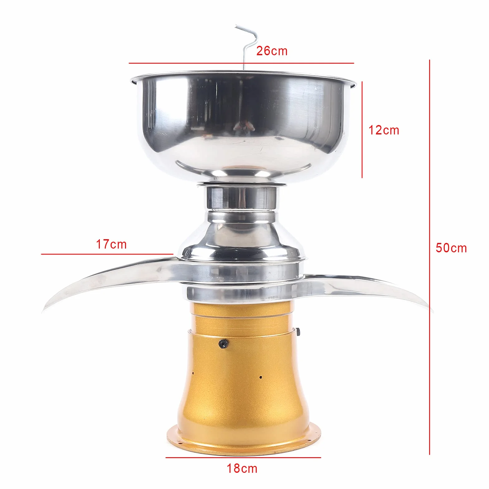 Elektryczna wirówka do mleka, separator do mleka 50 l/h, separator świeżego mleka do śmietany, separator do mleka mleka, separator do mleka do mleka krowiego, koziego mleka, domku wiejskiego