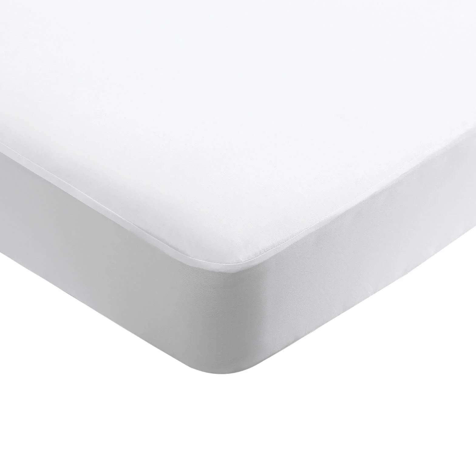Bedecor Wodoodporny ochraniacz na materac oddychająca pokrowiec na materac z naturalny tencel powierzchnią 160 x 200 cm