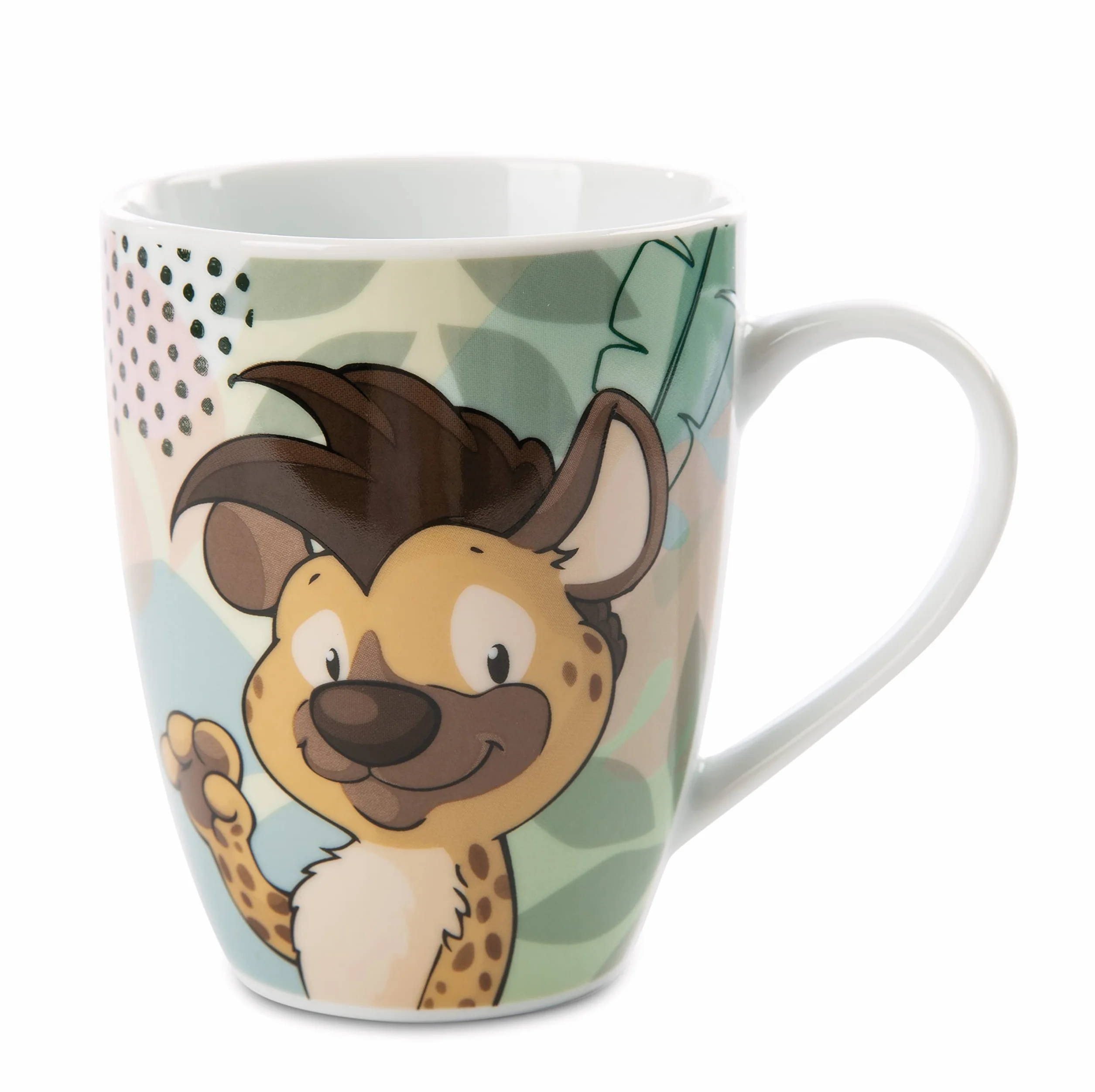 NICI Kubek hiena Helgi i tenrek Terek 310 ml – porcelanowy kubek z uchwytem