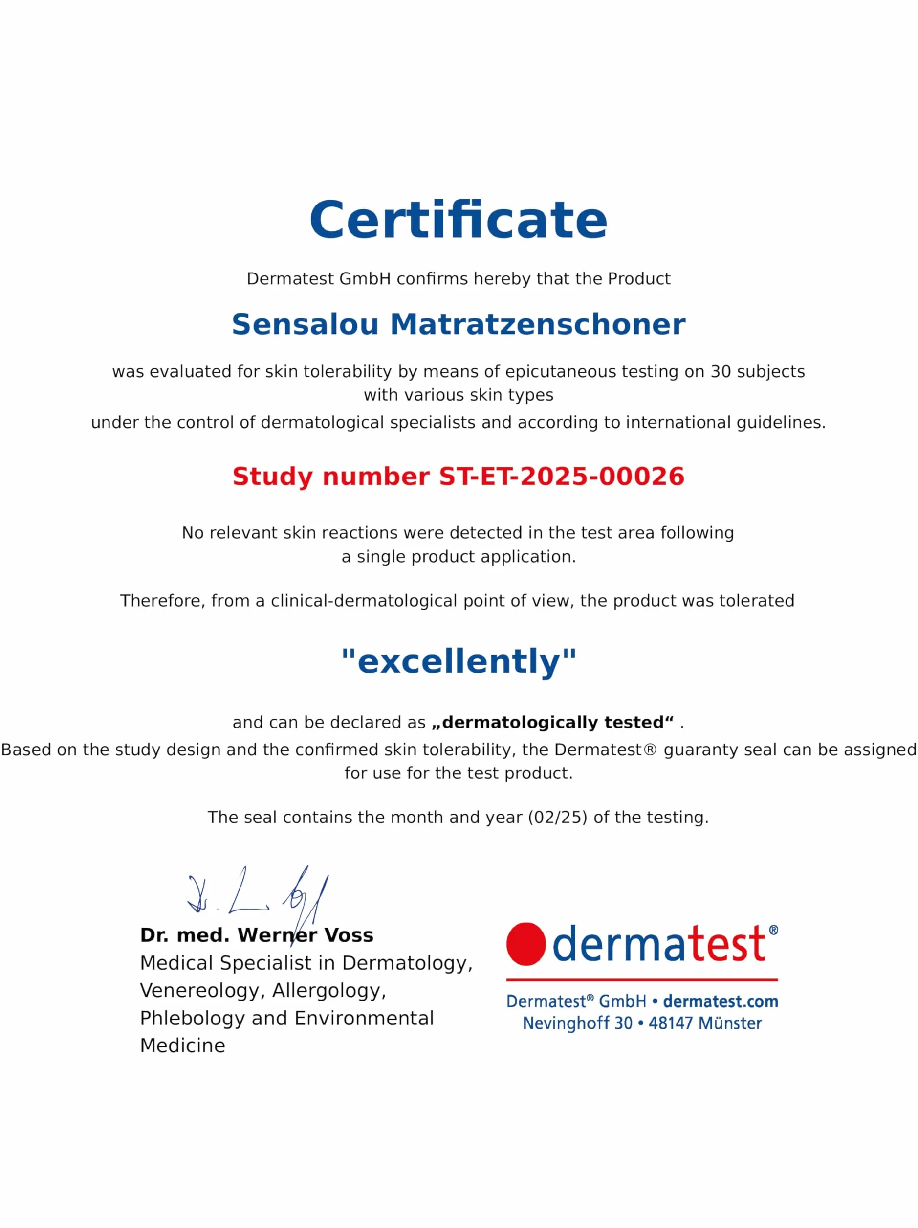 Sensalou Pokrowiec na Materac Wodoodporny i Antyalergiczny przeciw Roztoczom i Pluskwom, Ochraniacz Materaca dla Alergików, Miękka Frotte z Zamkiem (180 x 200 cm, 25 cm)