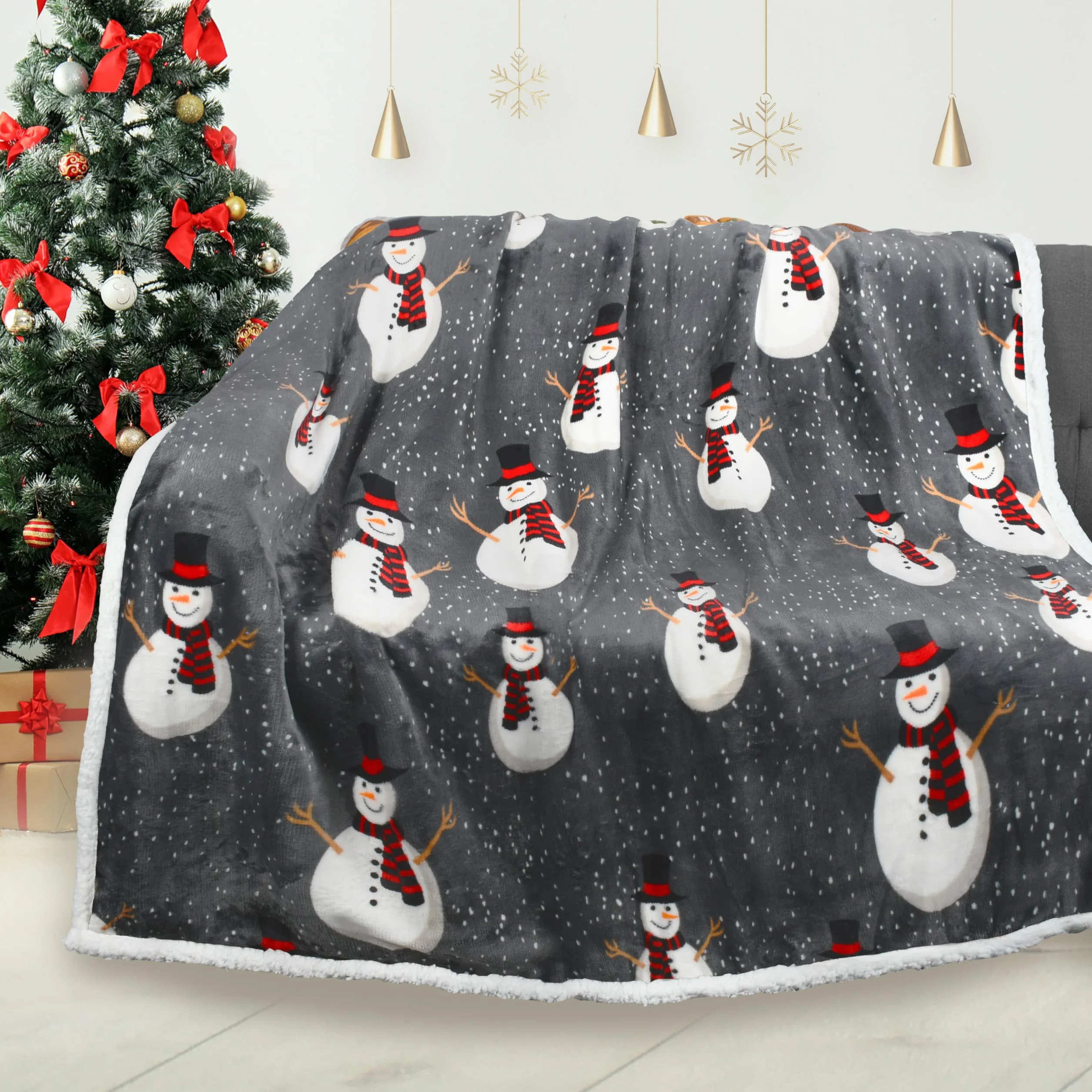 Koc Sherpa Catalonia Classy 130x150 cm bałwanek