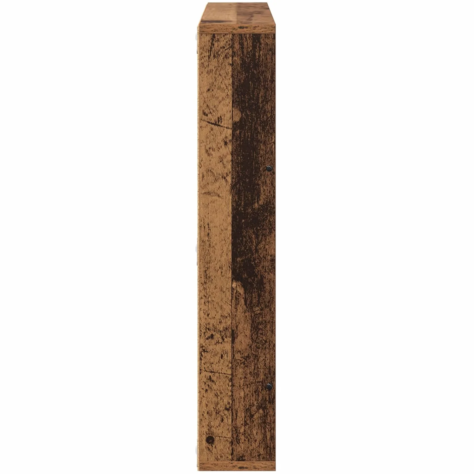 Générique 2-częściowy ścienny stojak na czasopisma inżynieryjne 60x12x70 cm, nowoczesny design regał na czasopisma do salonu lub biura, regulowany schowek ścienny z gładkim wykończeniem