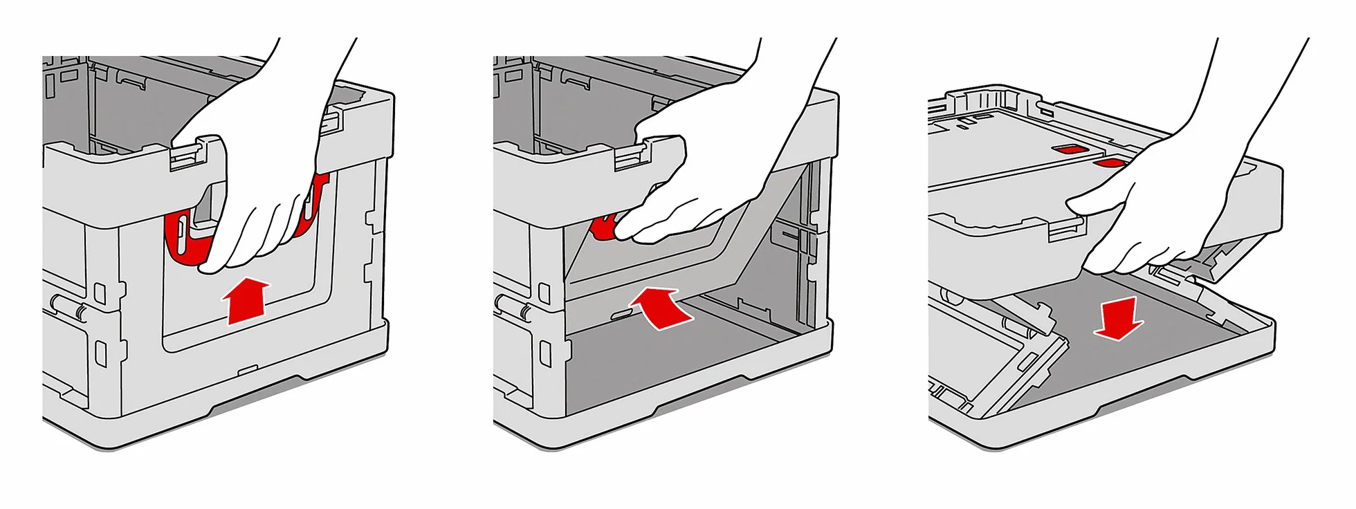 Auer Packaging 2 x profesjonalne składane pudełko 40 x 30 x 32 z pokrywą z calówką * zestaw 2 szt