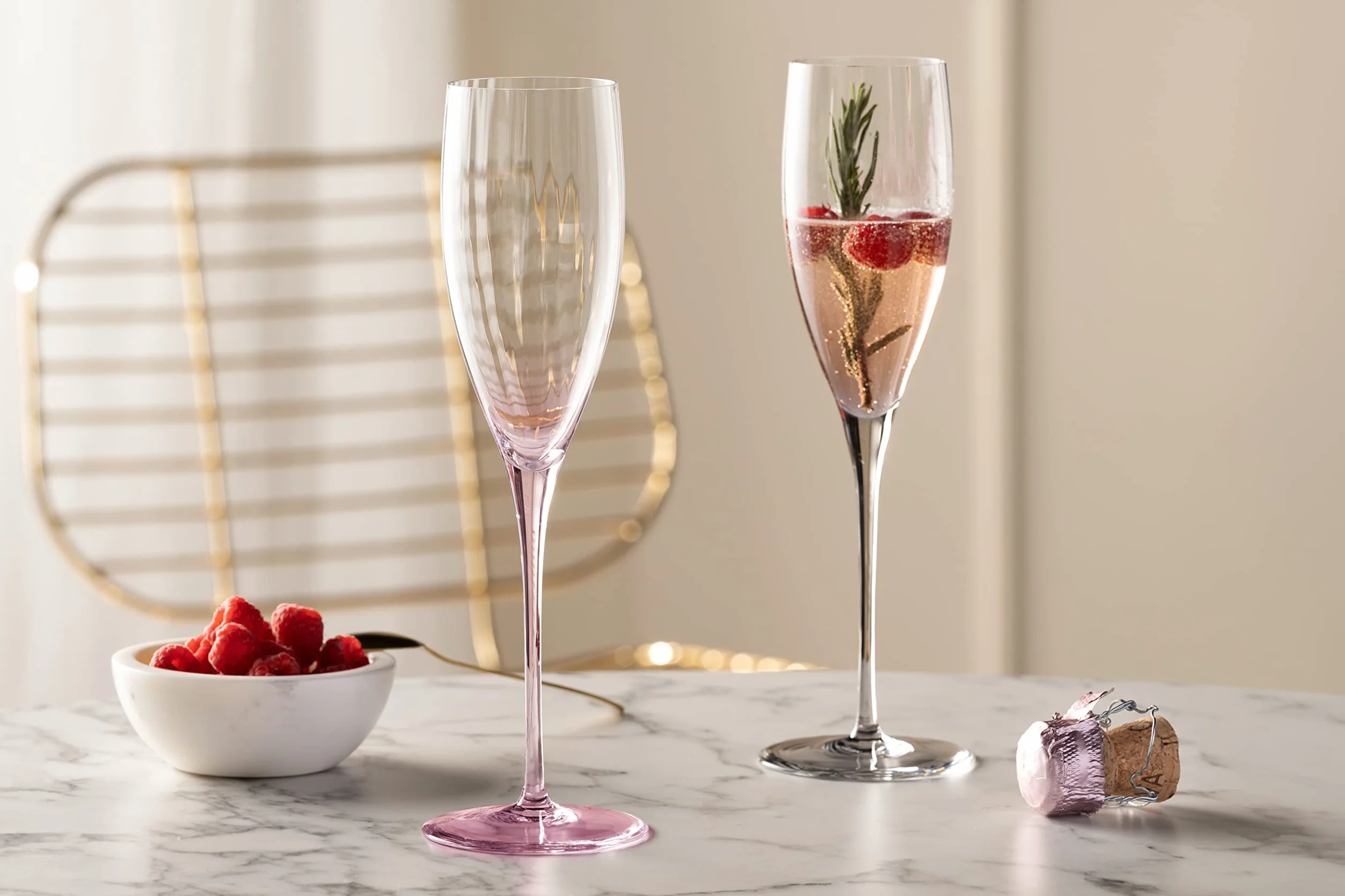 LEONARDO HOME Poesia 022381 kieliszki do szampana zestaw 6 kieliszków do szampana nadają się do mycia w zmywarce, wysokość 25 cm, 250 ml szary
