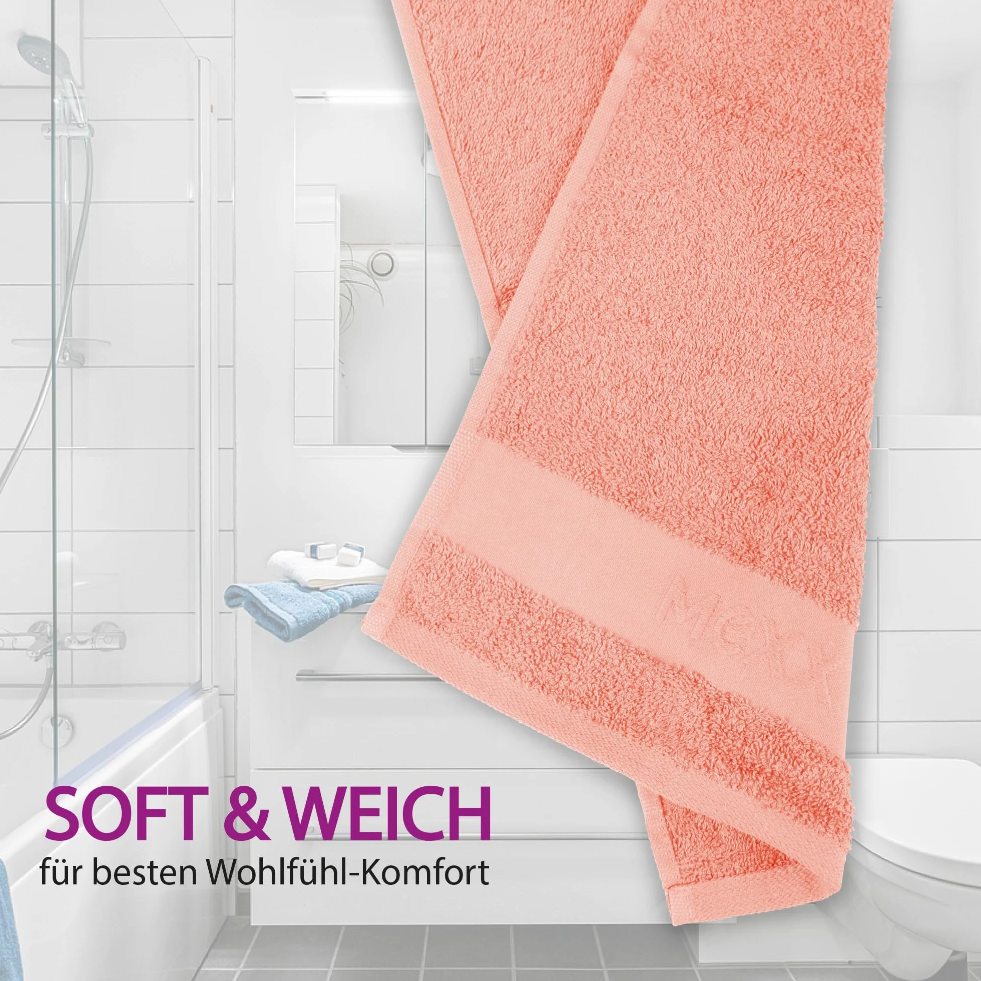Mexx ręcznik dla gości 4-pak 50x30 cm 100% bawełna 450 g/m² Öko-Tex