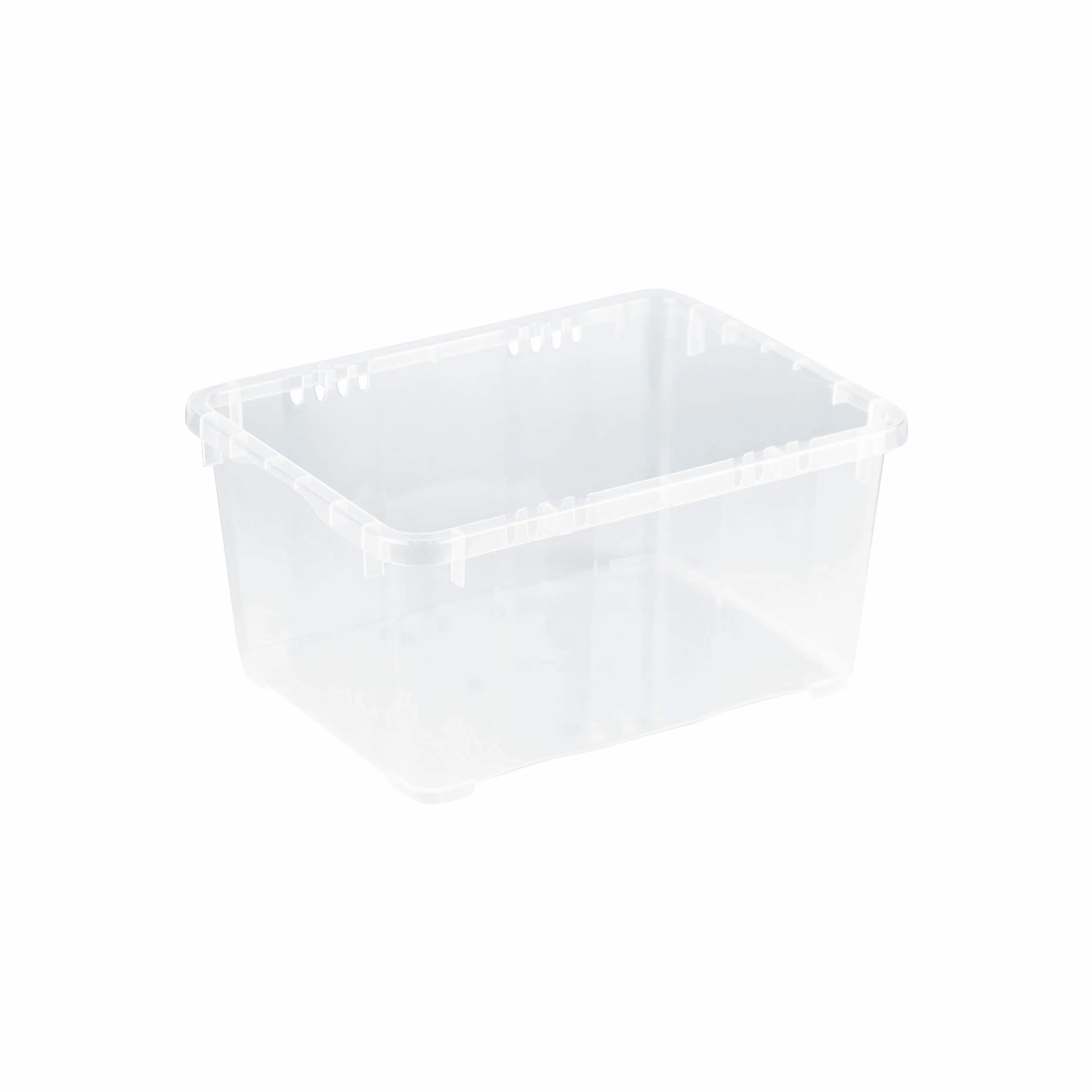 Grizzly małe pudełka do organizowania z pokrywkami, 1,7 litra, przezroczyste pojemniki do układania w stos, przezroczysty organizer, 19 x 14,5 x 9 cm, 12 sztuk