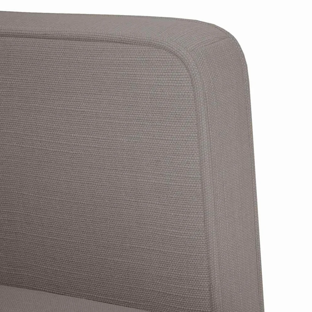 Sofa z tkaniny taupe 111 cm | Pianka i sprężyny wspornikowe, rama ze sklejki, siedzisko 51 cm, maksymalne obciążenie 110 kg
