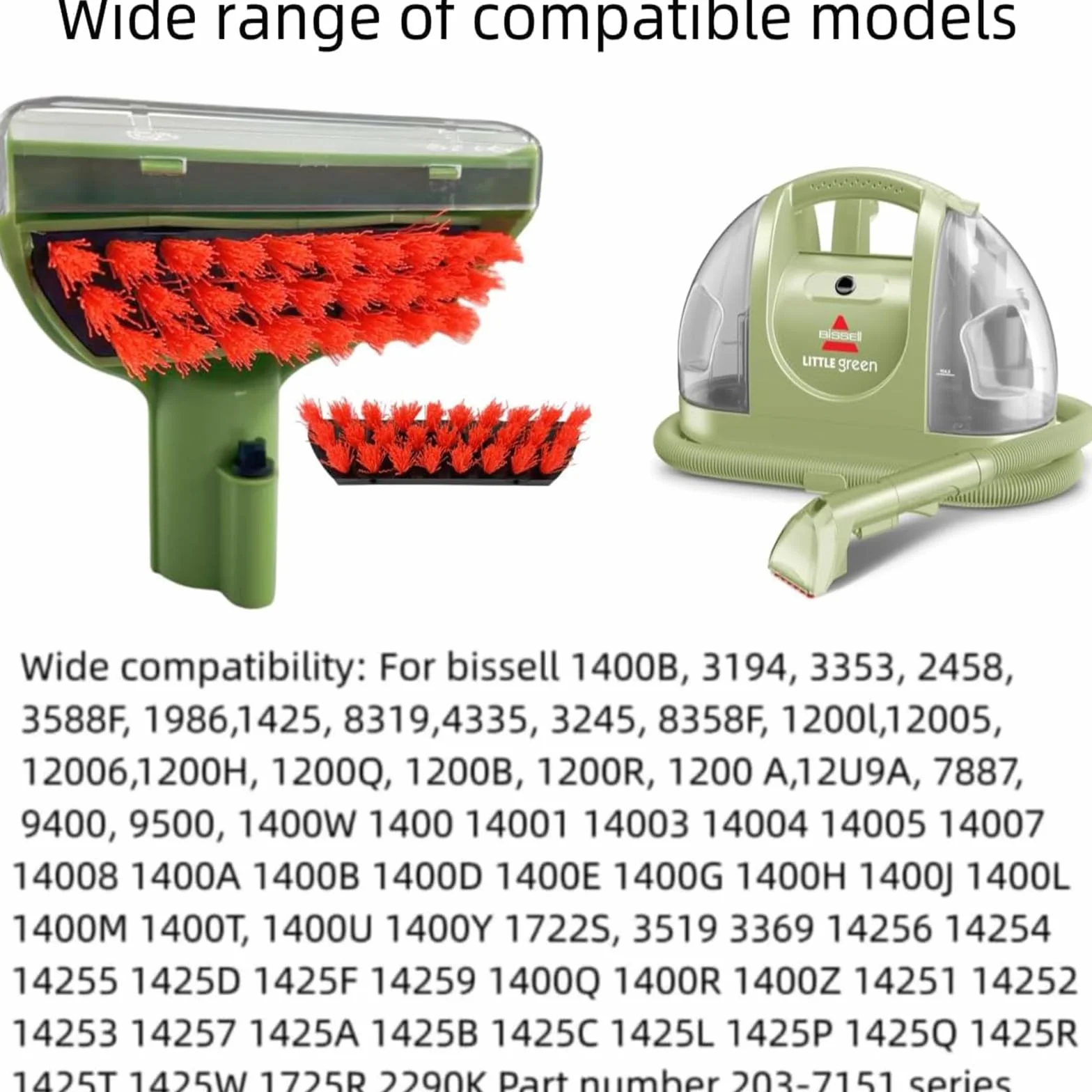 Wymienna głowica szczotki do odkurzacza Bissell Little Green Vacuum Cleaner Big Green