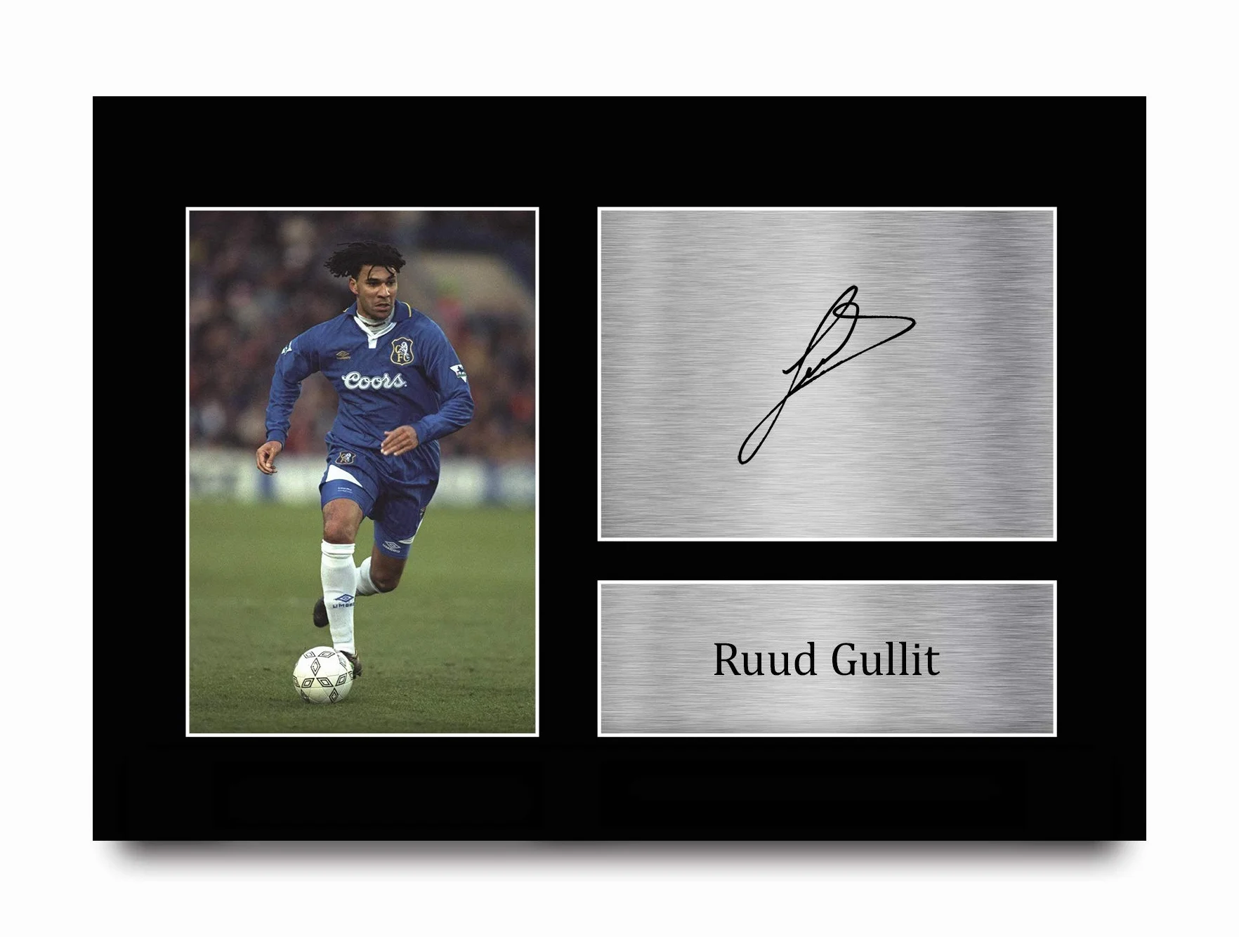 Ruud Gullit A4 podpisany autografem prezent dla fanów piłki nożnej