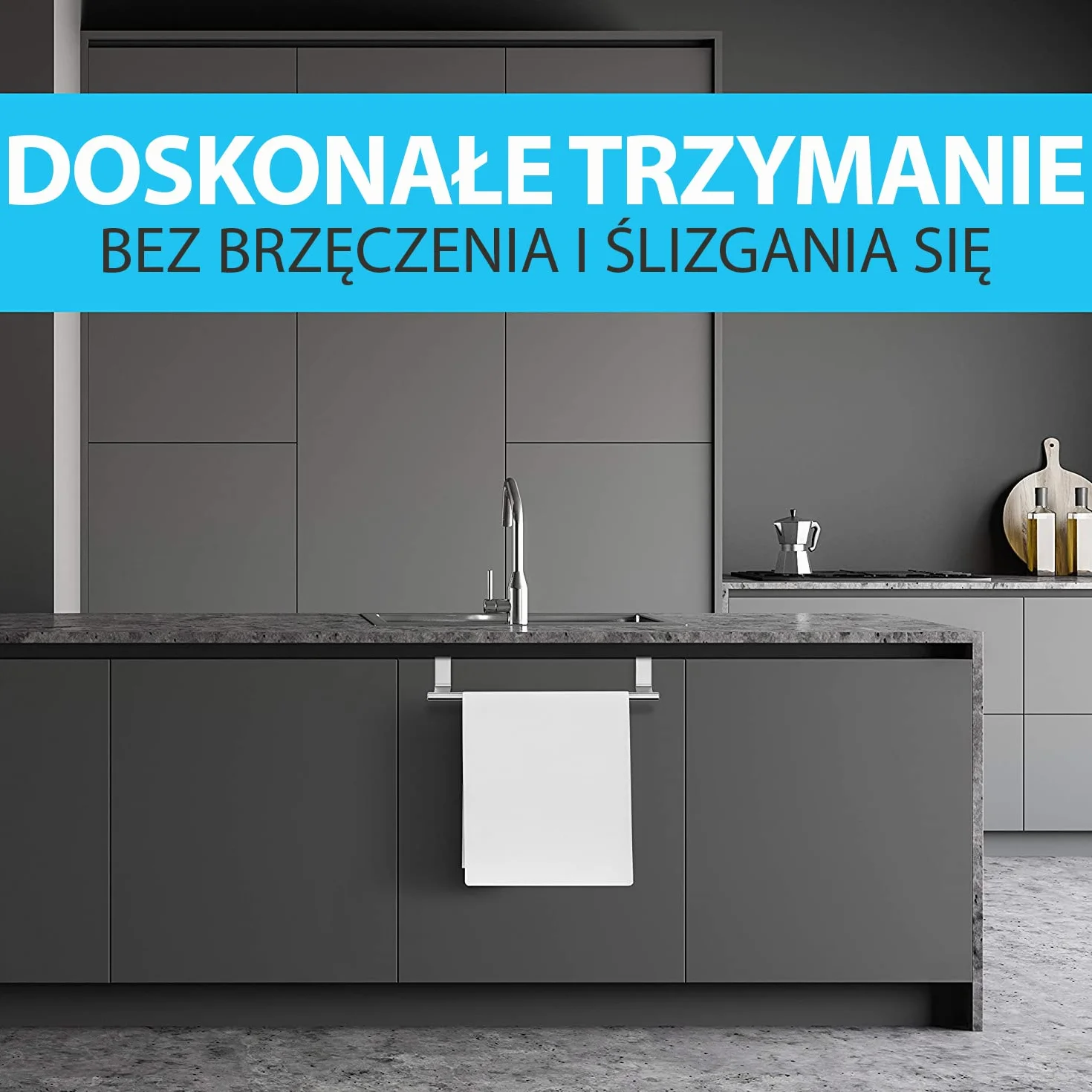 Uchwyt na ręczniki bez wiercenia 35 cm stal nierdzewna drzwi wiszące z 2 hakami