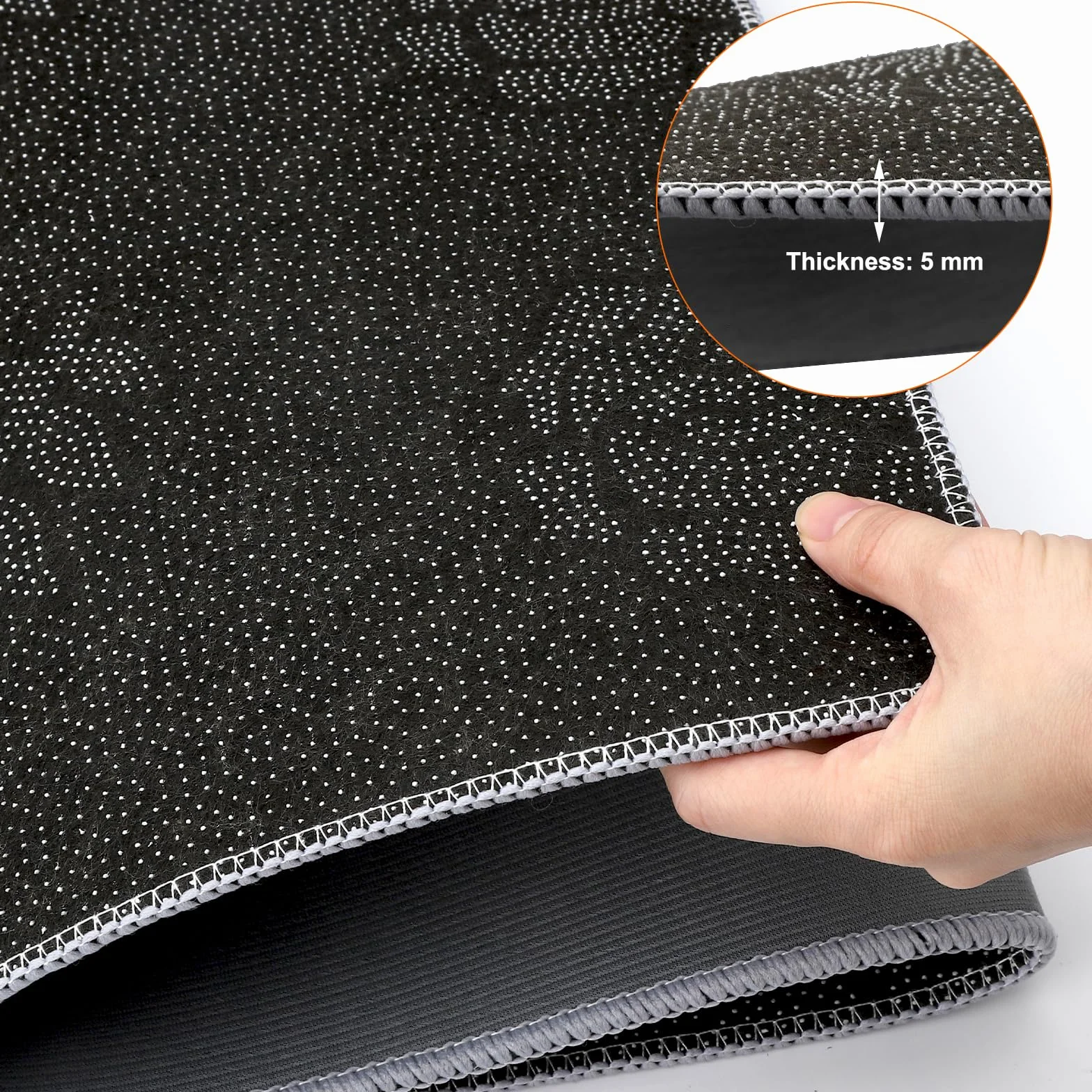 Podkładka na buty 35 x 100 cm, mata ociekowa, do użytku wewnątrz i na zewnątrz, nadaje się do prania w pralce, antypoślizgowa mata zatrzymująca brud, wąska, szara