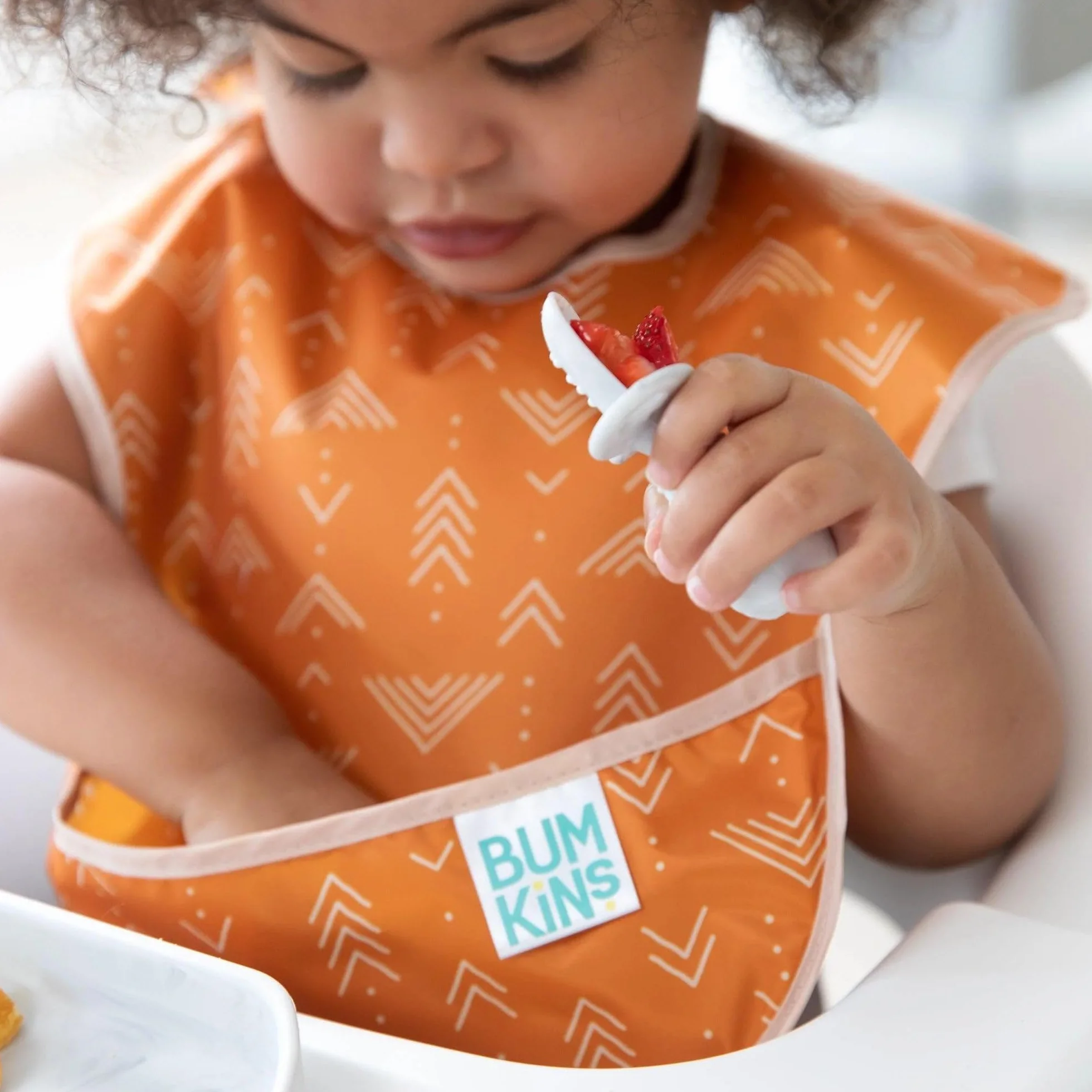 Bumkins Bibs for Girl or Boy, SuperBib Baby and Toddler for 6-24 Months, Essential Must Have for Eating, Feeding, Baby Led Weaning Supplies, Mess Saving Catch Food, Waterproof Fabric 3-pk Desert Boho