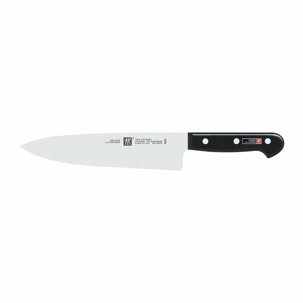 ZWILLING Messerblock, 9-tlg., Holzblock, Messer und Schere aus rostfreiem Spezialstahl/Kunststoff-Griff, Twin Gourmet