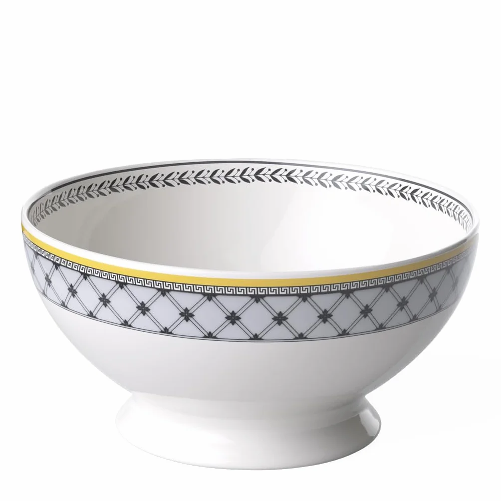 Villeroy & Boch Audun Ferme okrągła miska na warzywa, 18 cm, porcelana premium, biała/szara