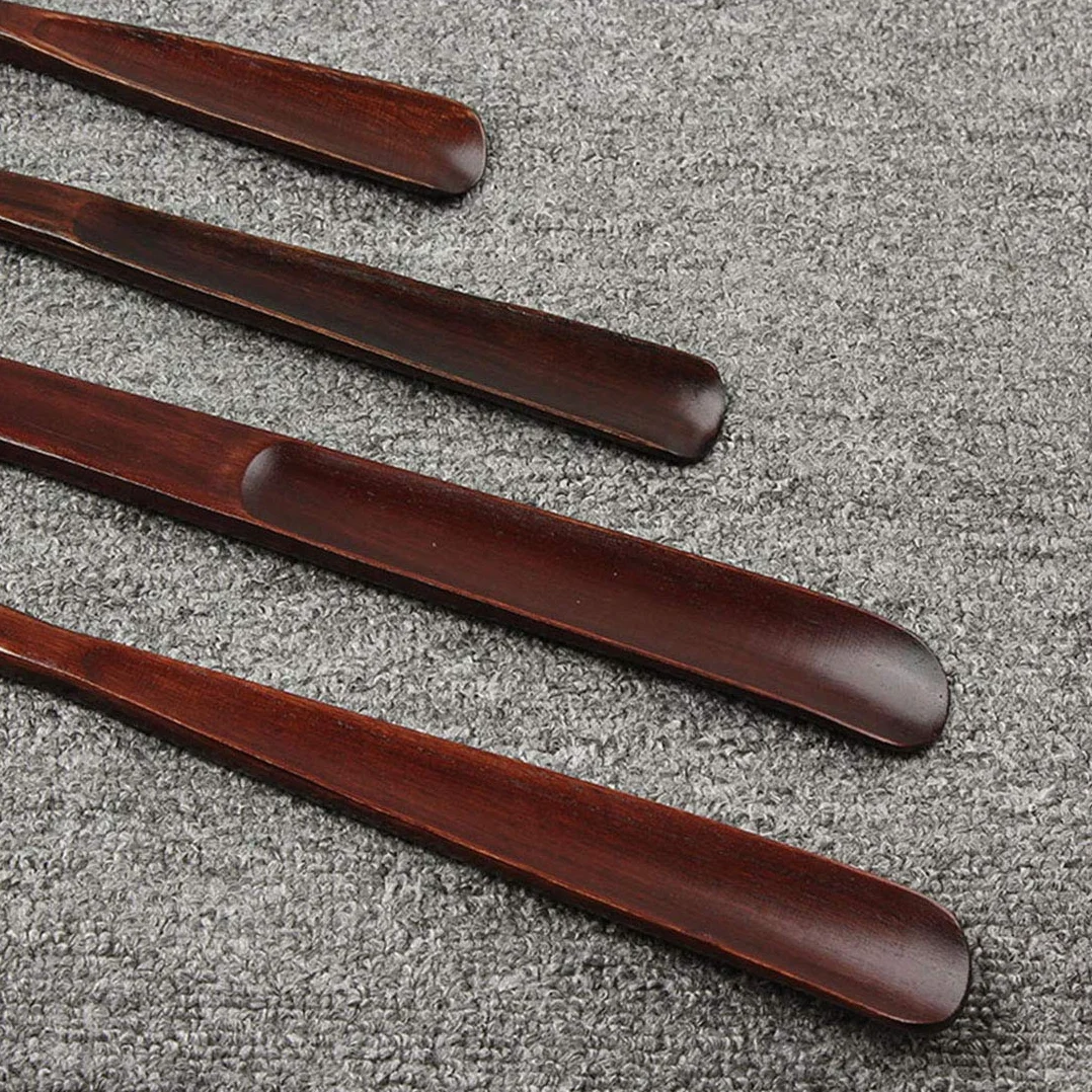 Drewniana łyżka do butów z długą rączką, Schima Superba(Schima Superba 32cm)