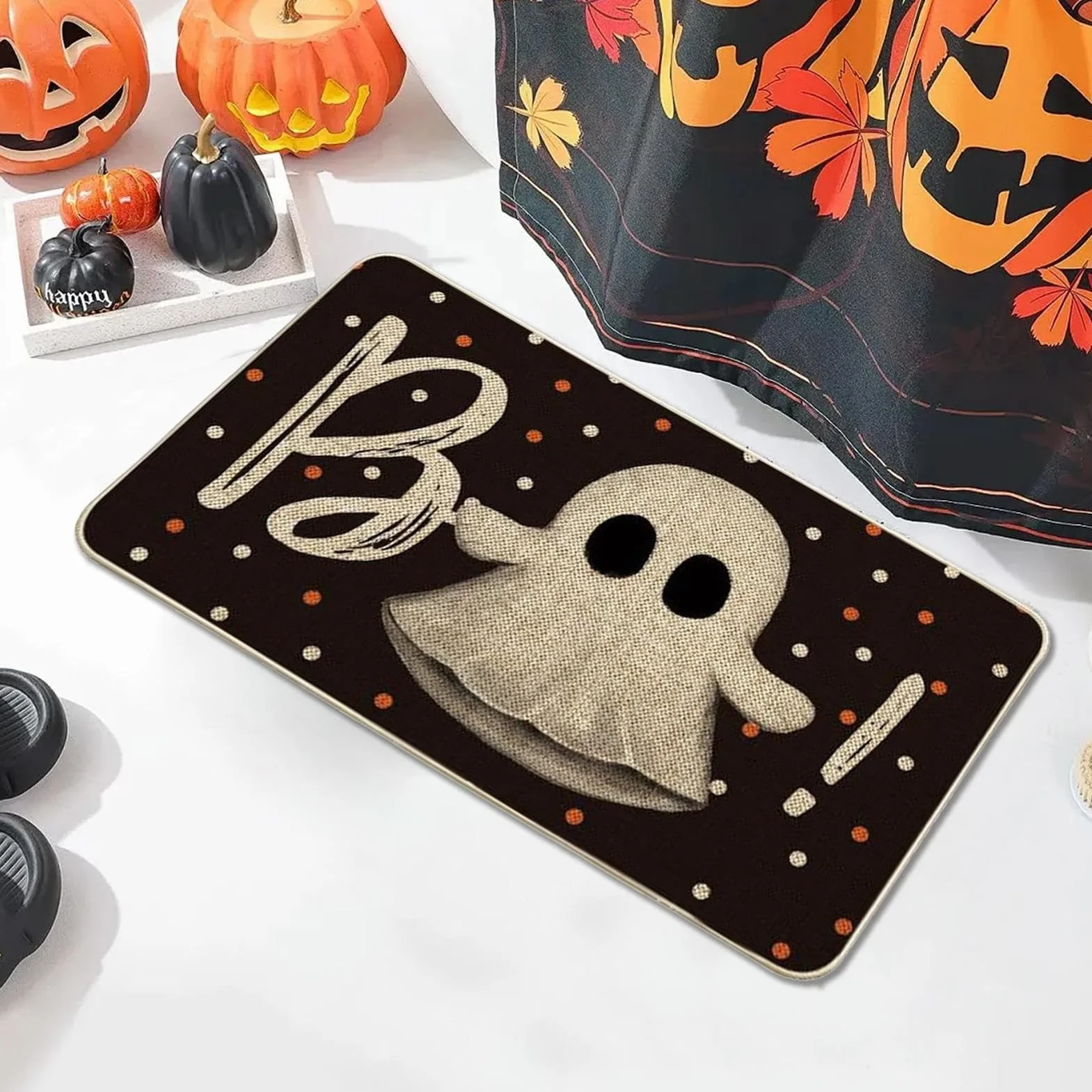 Dywany kuchenne na Halloween z duchami horroru, maty łazienkowe