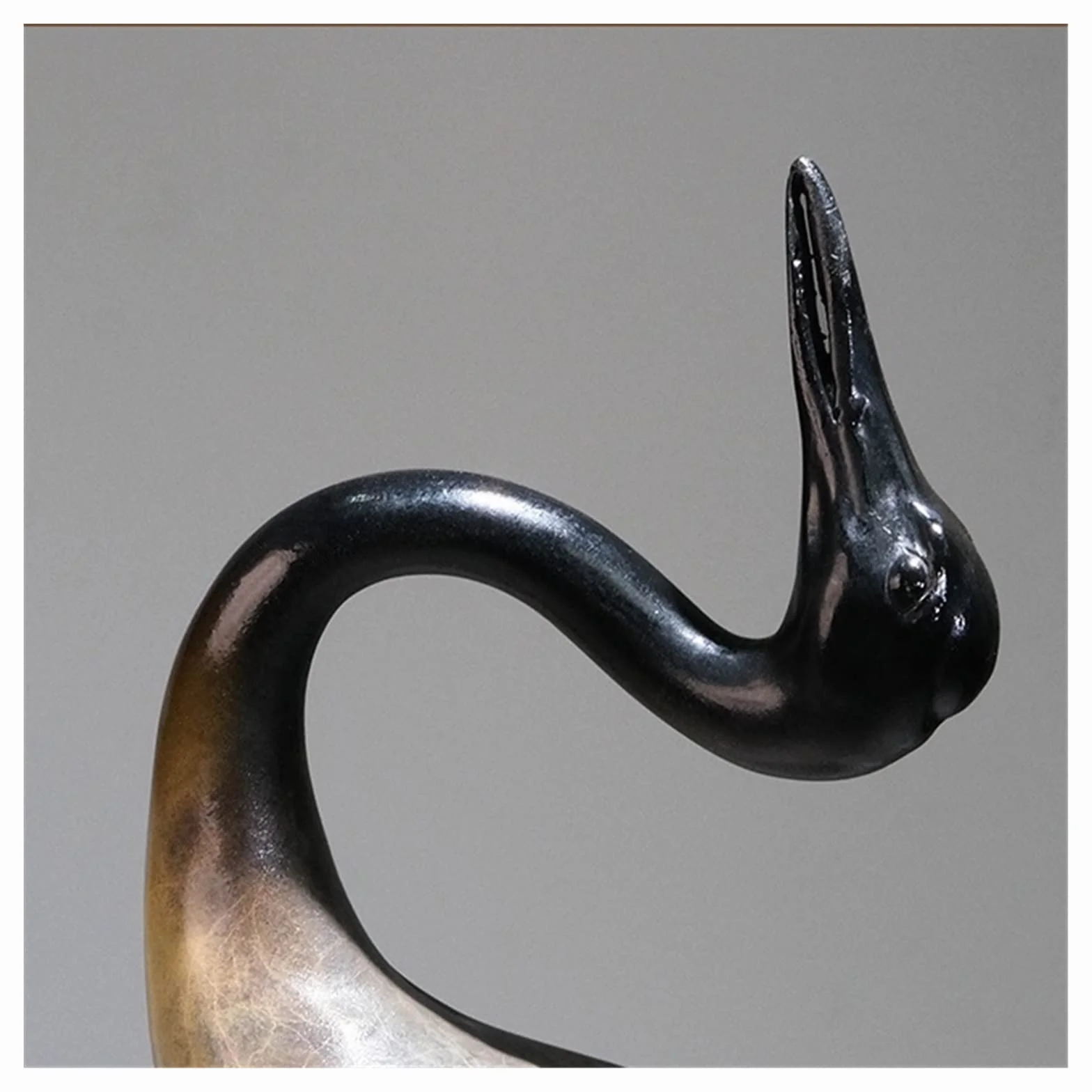 Dekoracje na biurko Mosiężny dźwig przedpokoju Ornament dekoracje domu chińskie rzemiosło Tabletop Home Art Sculpture Akcesoria do biurka domowego