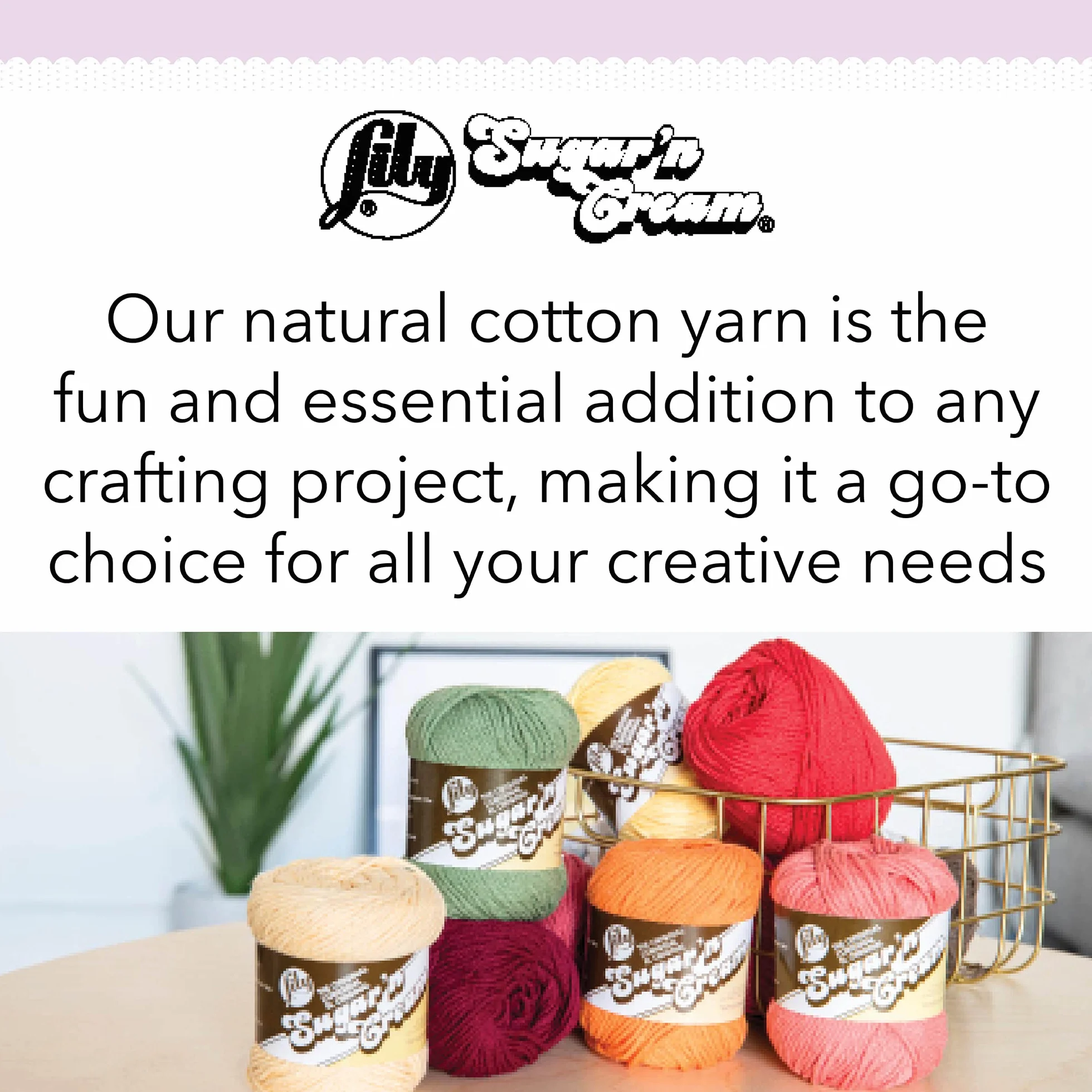 Lily Sugar'N Cream Super Size Potpourri przędza - 6 opakowań 85 g - bawełna - 4 średnie (czesanka) - 150 jardów - dziewiarstwo/szydełkowanie