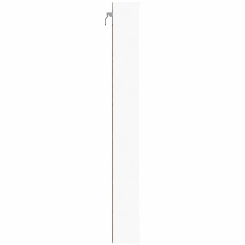 vidaXL Witryna biała 100x8,5x75 cm materiał drewnopochodny szafka ścienna
