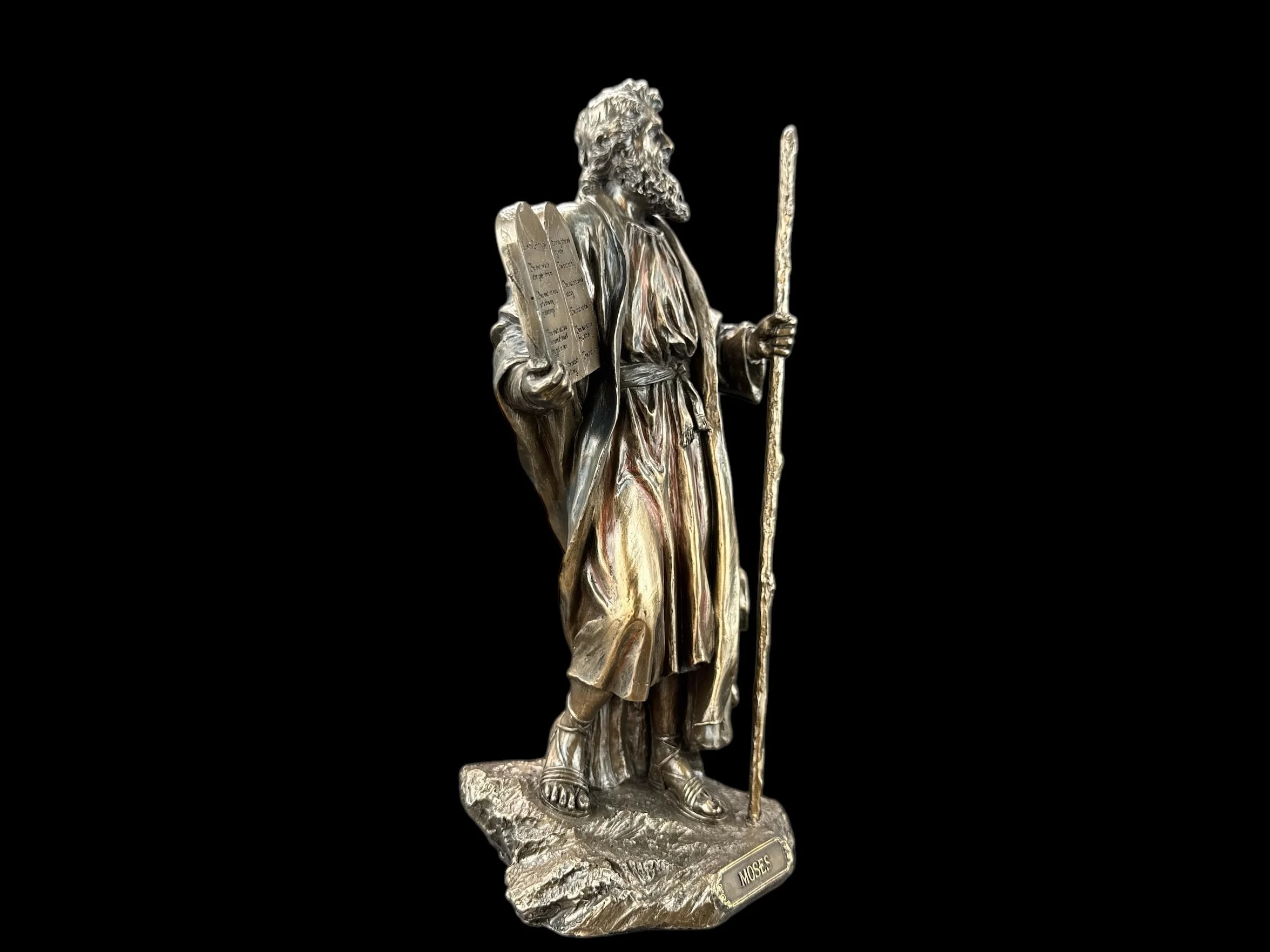 57 SPECIAL REPLICAS Rzeźba dekoracyjna figurka - Mojżesz z tablicą ofert - figurka jako prezent do salonu, dekoracja