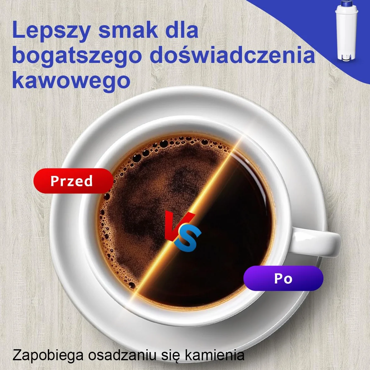 Filswa Filtr wody do ekspresu do kawy, zamiennik kompatybilny z serią Delonghi ECAM, Dinamica, Cappuccino System, Magnifica, ETAM Autentica i różnymi modelami Esam, (10)