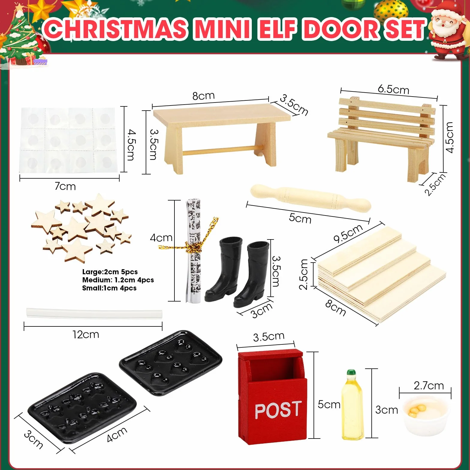 LERKNVOE Zestaw do drzwi skrzatów, prezent DIY