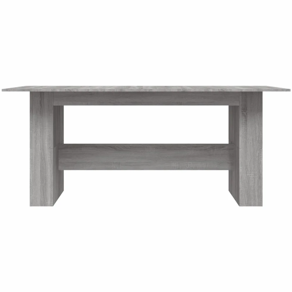 Stół do jadalni Sonoma szary, 180 x 90 x 76 cm, wytrzymały materiał drewnopochodny, minimalistyczny stół kuchenny, uniwersalny stół do jadalni do domu