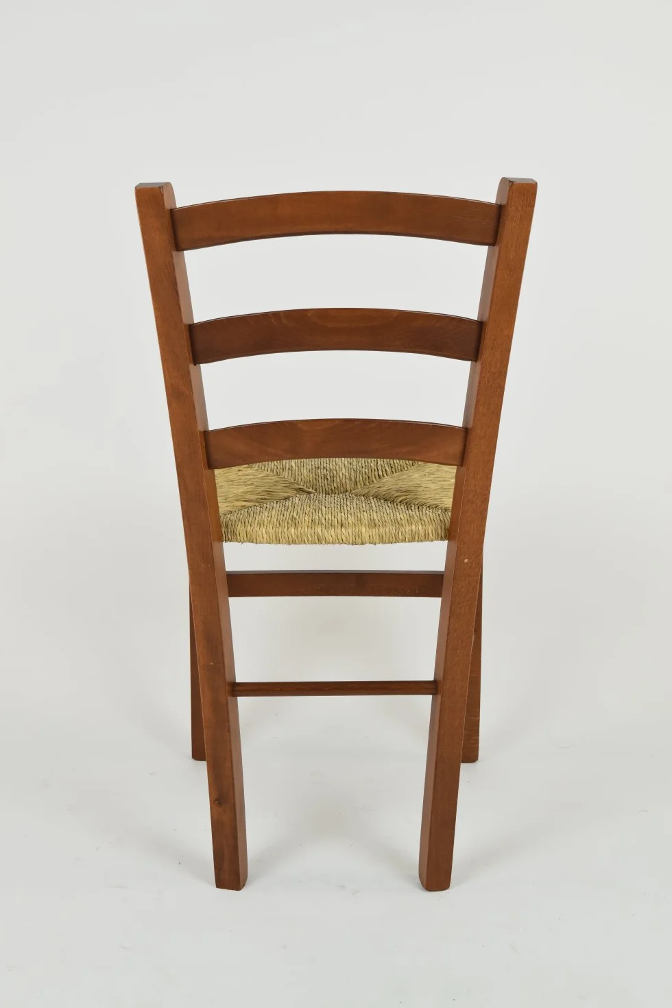 Tommychairs Zestaw 4 krzeseł Venice drewno bukowe jasny orzech siedzisko ze słomy