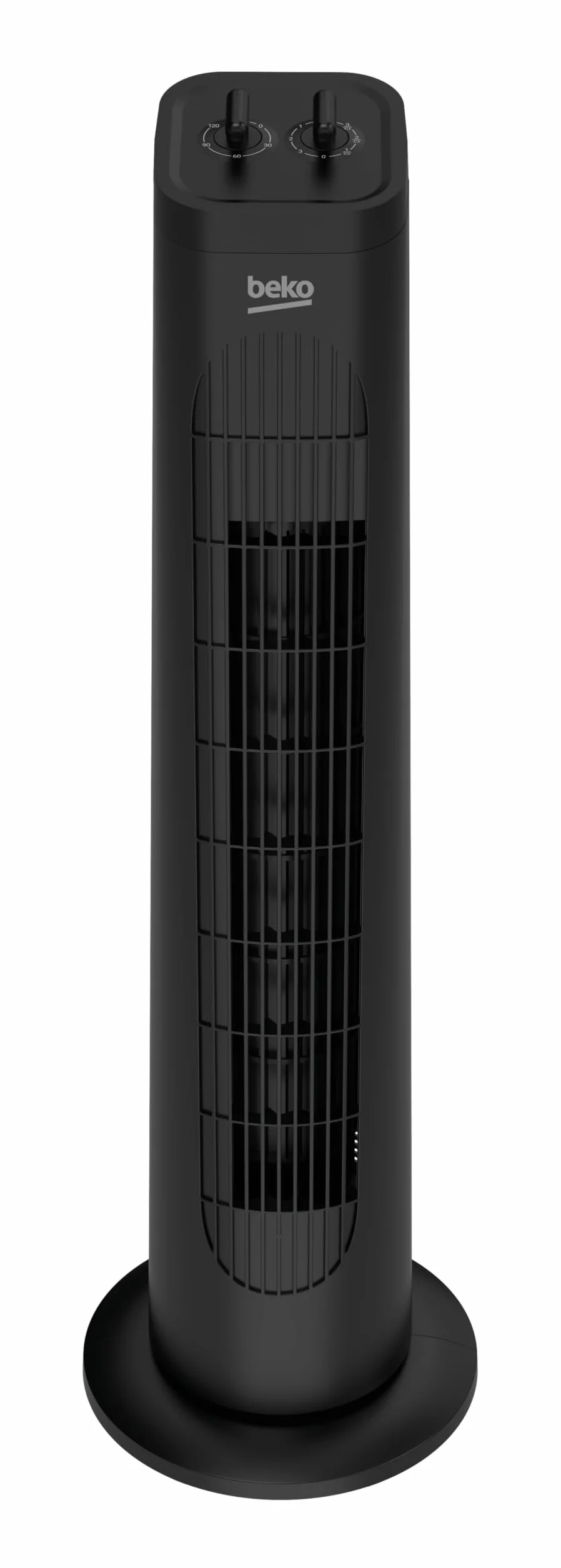 Beko EFW5300B mechaniczny wentylator wieżowy, 35 W, 3 prędkości, oscylacja 60°, timer 2h, czarny