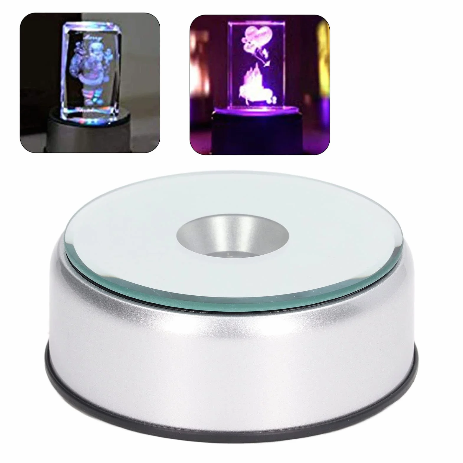 Podstawa wyświetlacza LED, 80 sekund na okrążenie Trwała podstawa z obrotowym wyświetlaczem ABS o 360 stopni z kablem zasilającym USB, zmotoryzowany obrotowy stojak gramofonowy
