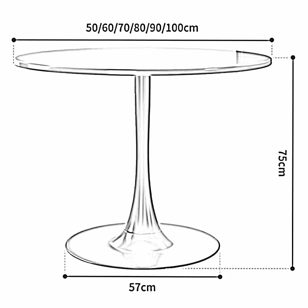 Nowoczesny okrągły stół jadalny 70 cm płyta MDF dla 4 6 osób małe meble kuchenne do wypoczynku i salonu współczesny design dla dużej rodziny jadalni