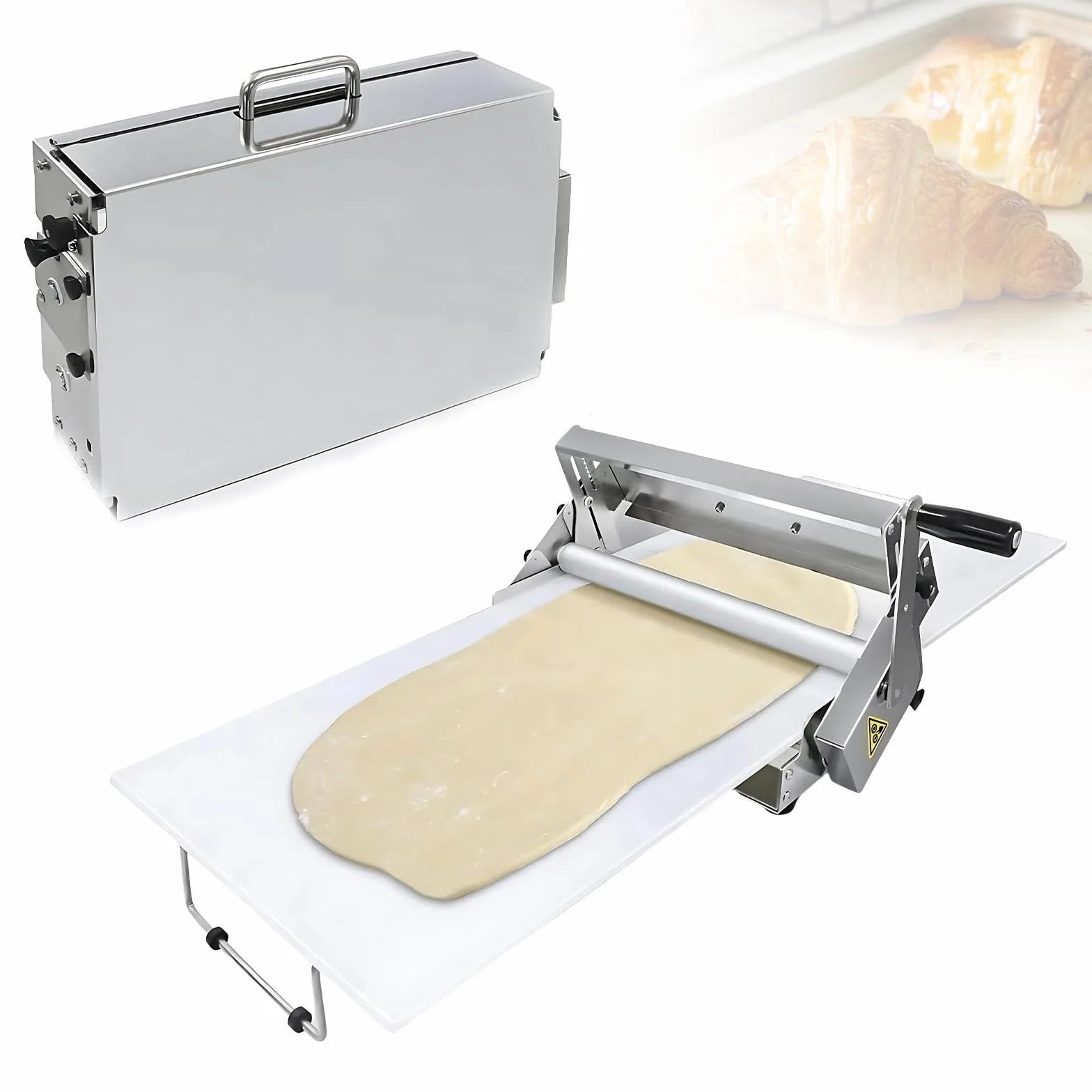 Wałek do Ciasta Maszyna do Ciasta Laminator do Ciasta Ręczny Wałek Ciasta Składany Do Croissant Pizza i Wypieki(Home-Use32.7x18.9in)