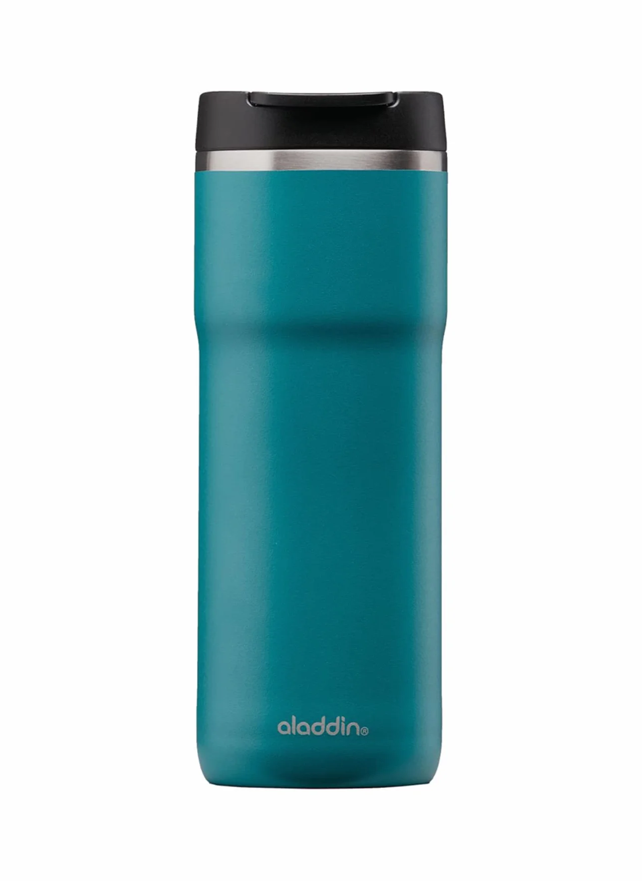 Aladdin Barista Café Travel Mug 0.47L Aqua Blue – Szczelny - Kubek z izolowanymi próżniowo podwójnymi ściankami - Utrzymuje ciepło przez 4 godziny - Bez BPA - Do mycia w zmywarce