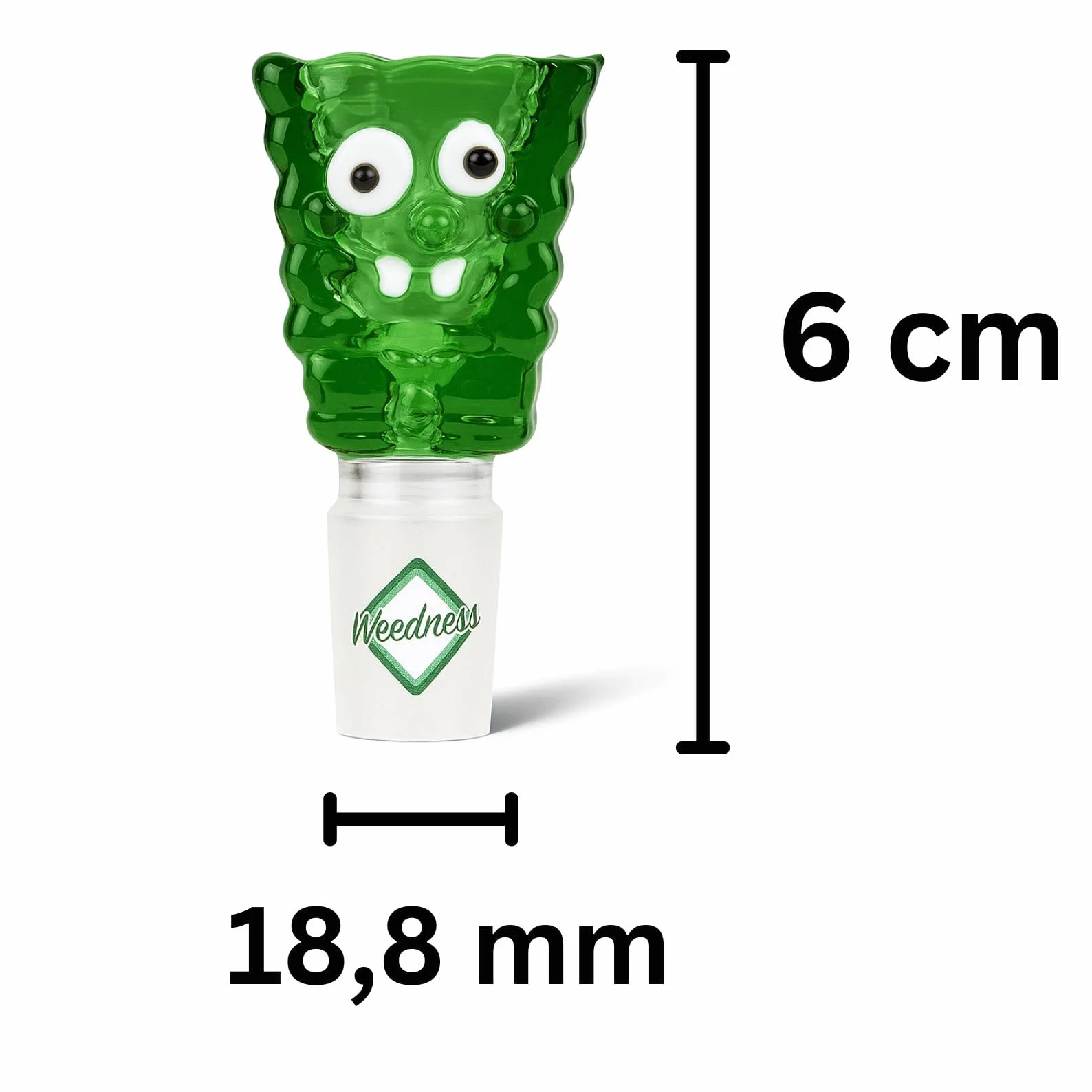 Główka bonga 18,8 mm z nacinaną tarczą wtykana Adapter do bonga