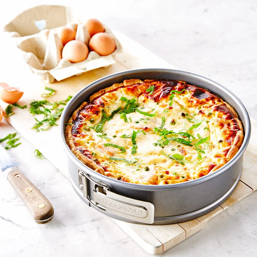 KitchenAid Aluminized Steel 5-częściowy zestaw foremek do pieczenia, powłoka nieprzywierająca bez PFAS, nadaje się do piekarnika, mycia w zmywarce, kolor szary