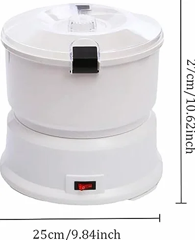 Elektryczna obieraczka do ziemniaków – wydajna obieraczka do warzyw z pojemnikiem, obrotowa blokada bezpieczeństwa, konstrukcja bez bałaganu, pojemność 1 kg dla łatwego gotowania