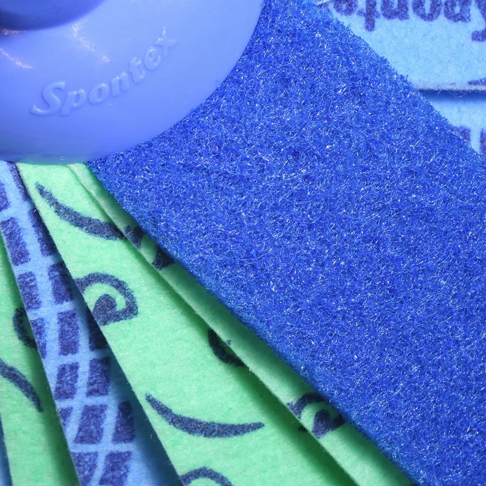 Spontex Multi+ mop z gąbką i paskami do szorowania do podłóg