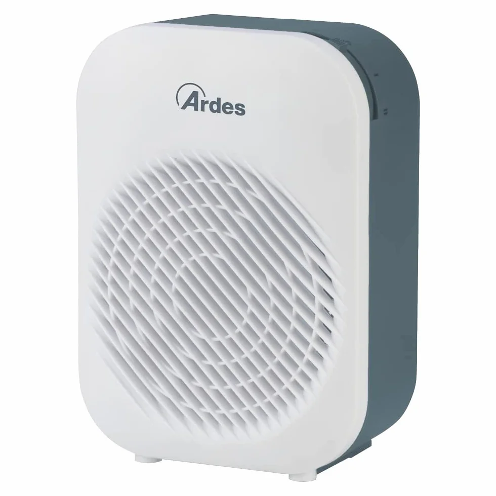 Ardes ARAM4F14W BALDO elegancki termowentylator 2 poziomy mocy z termostatem temperatury pokojowej, kompaktowa konstrukcja, kolor szary