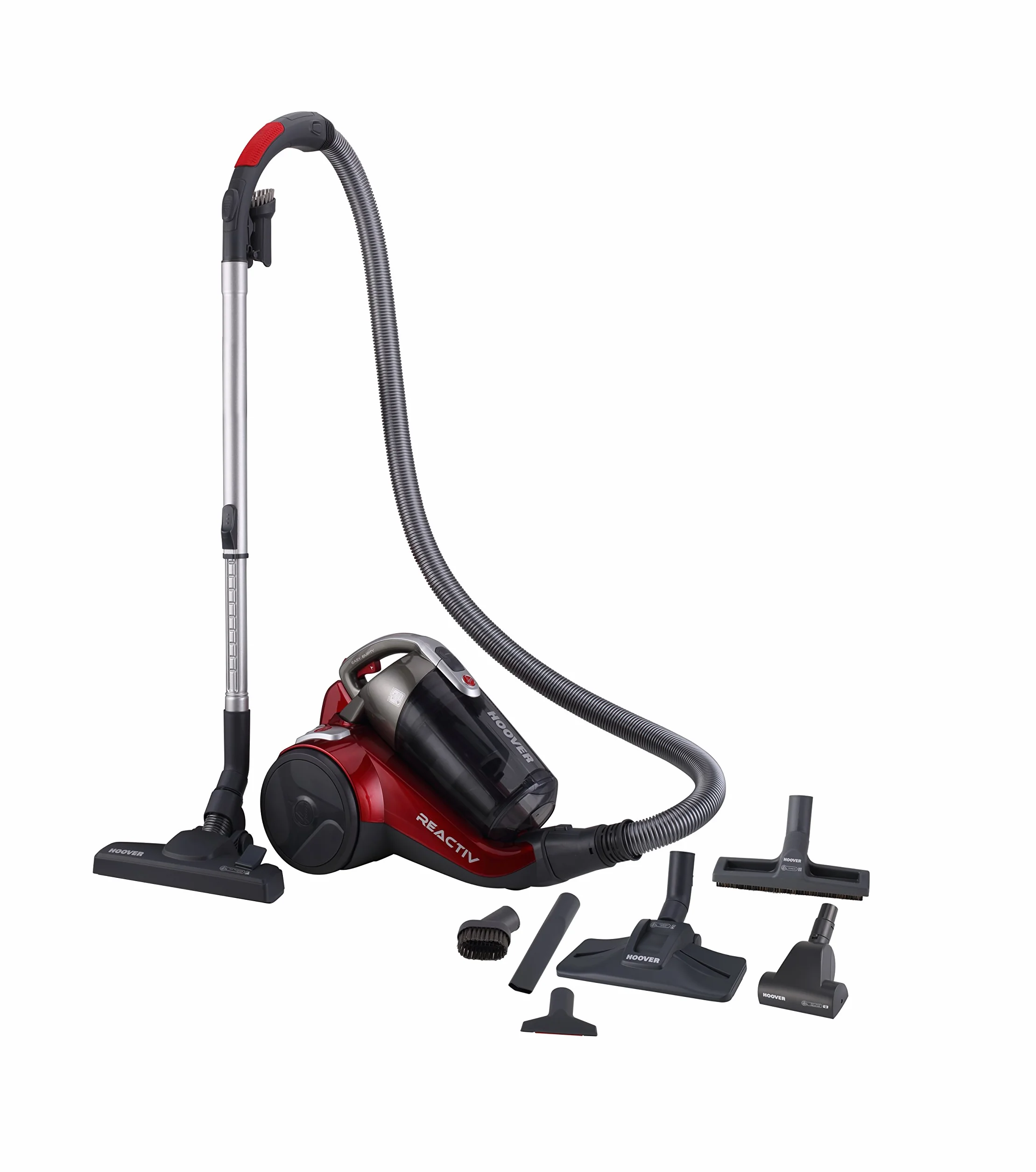 Hoover RC81 RC25 odkurzacz, 2 litry, szary, metaliczny, czerwony