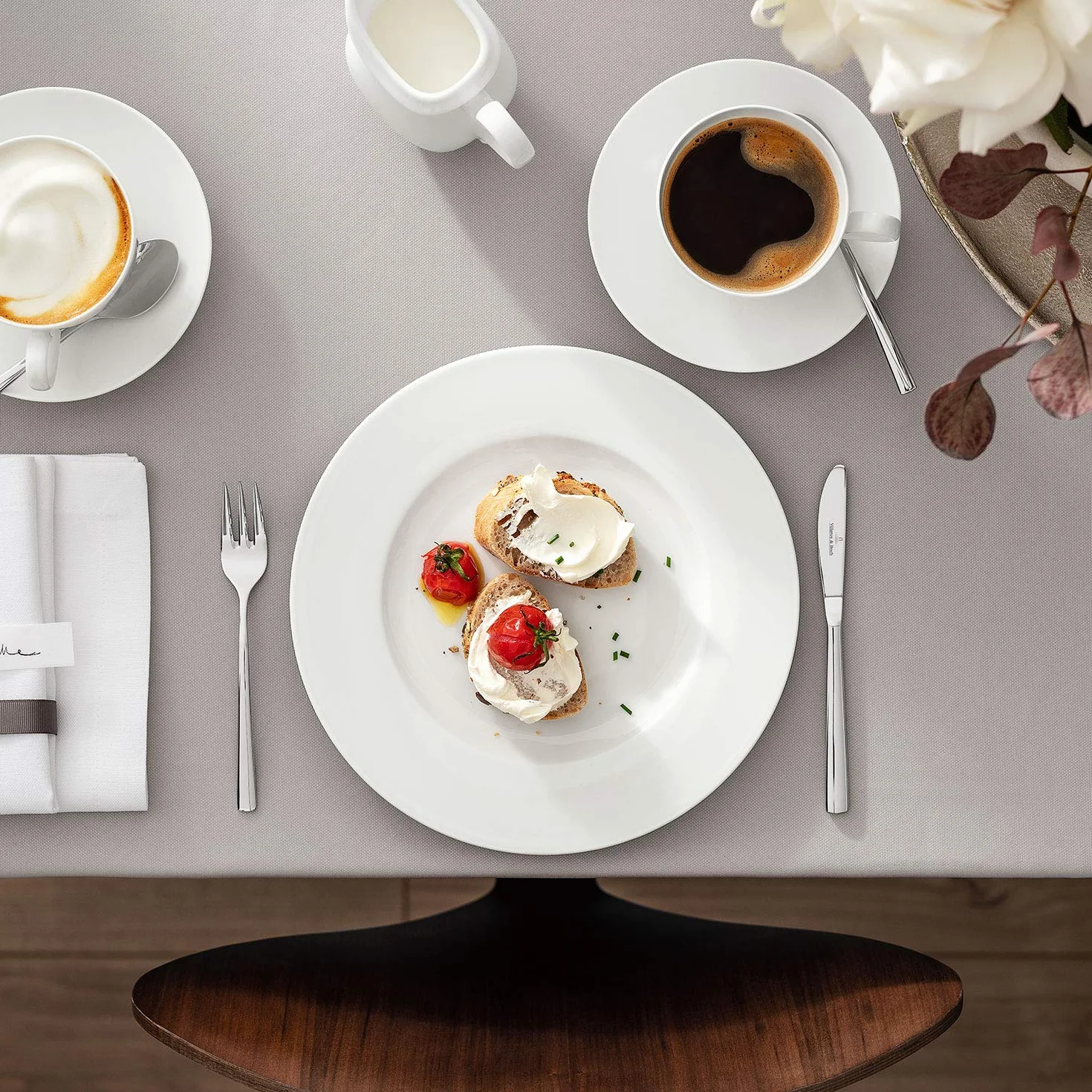 Villeroy & Boch – Royal, zestaw kawowy, 18 sztuk, stylowe serwowanie, Porcelana Premium, biały